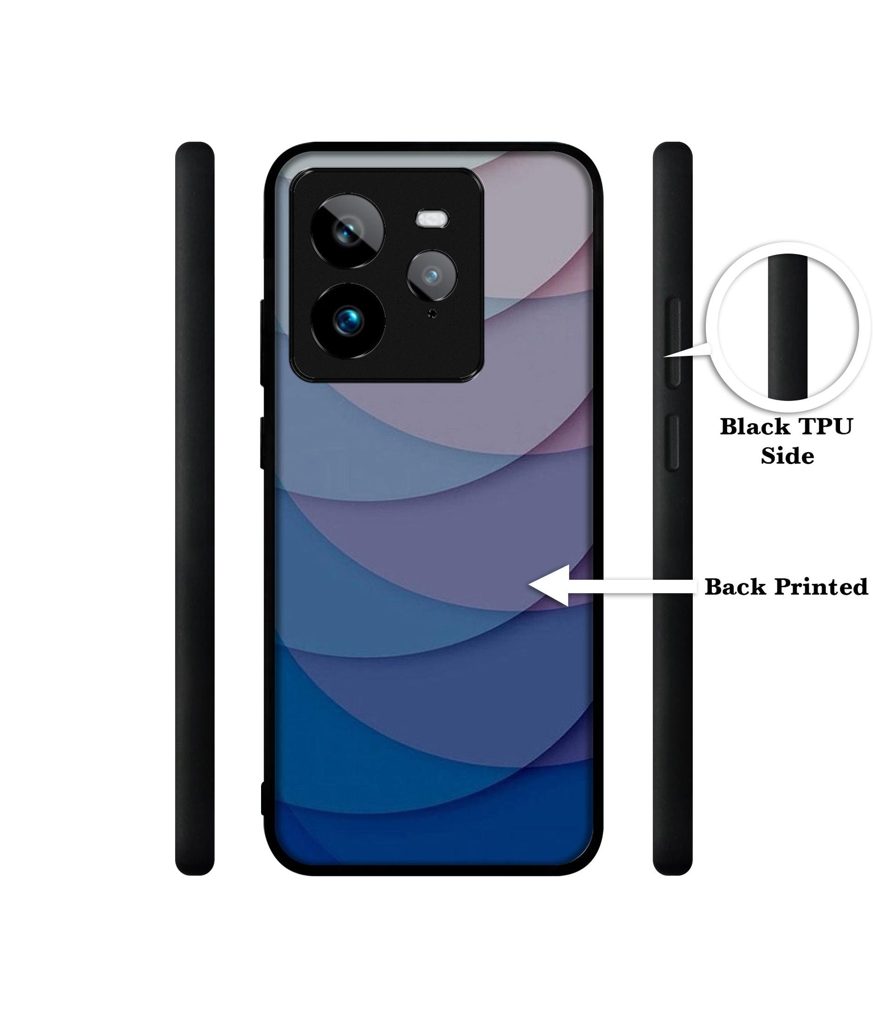 Waves Pattern Print Design Designer 2D Printed Back Case Cover for Realme GT 7 Pro 5G