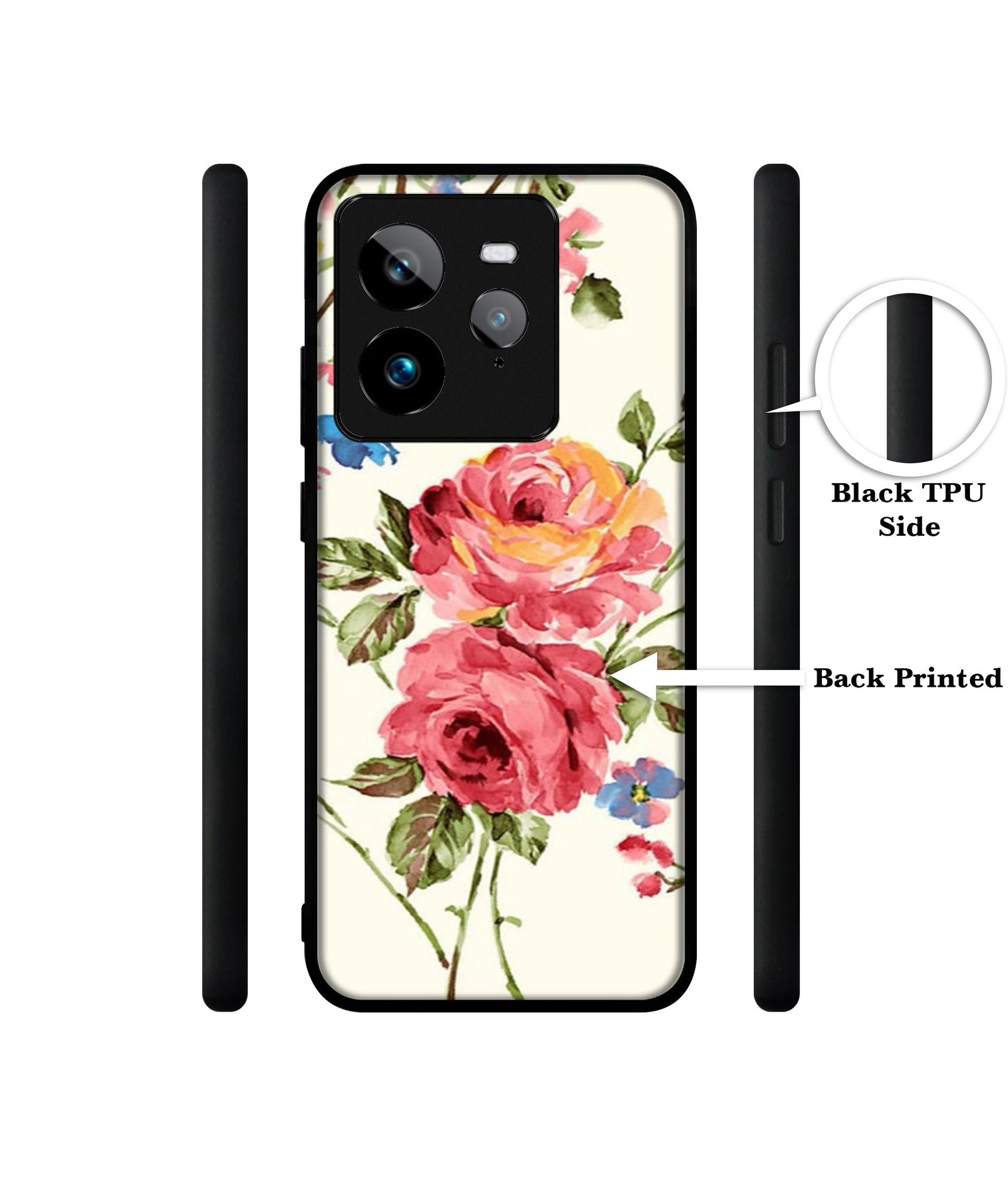 Vintage Painting Flower Design Designer 2D Printed Back Case Cover for Realme GT 7 Pro 5G