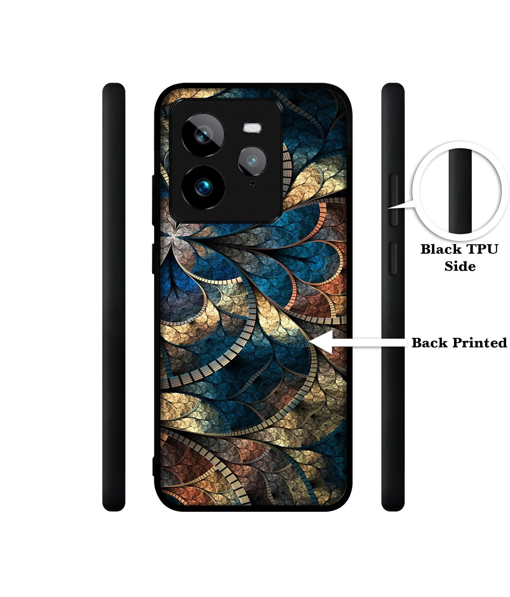 Fractional Pattern Design Designer 2D Printed Back Case Cover for Realme GT 7 Pro 5G