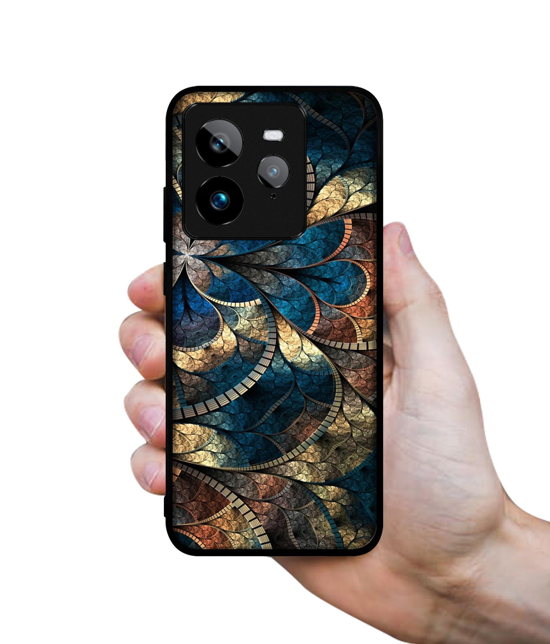 Fractional Pattern Design Designer 2D Printed Back Case Cover for Realme GT 7 Pro 5G
