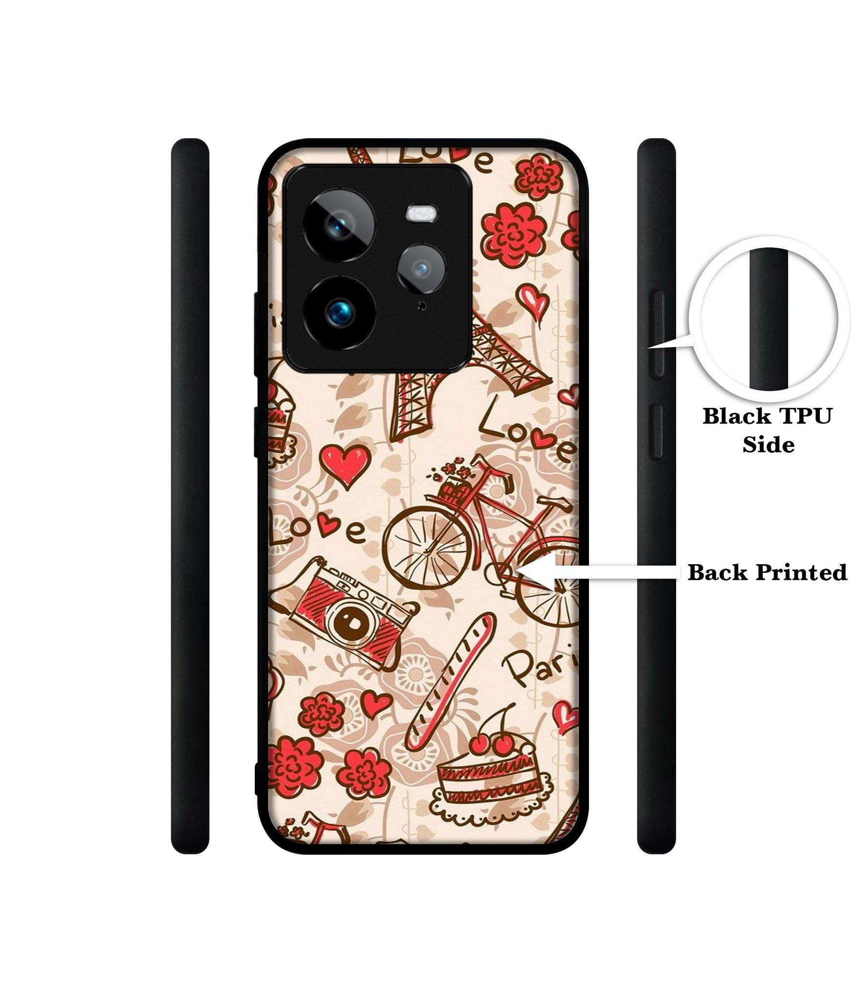 Vintage Paris Design Designer 2D Printed Back Case Cover for Realme GT 7 Pro 5G