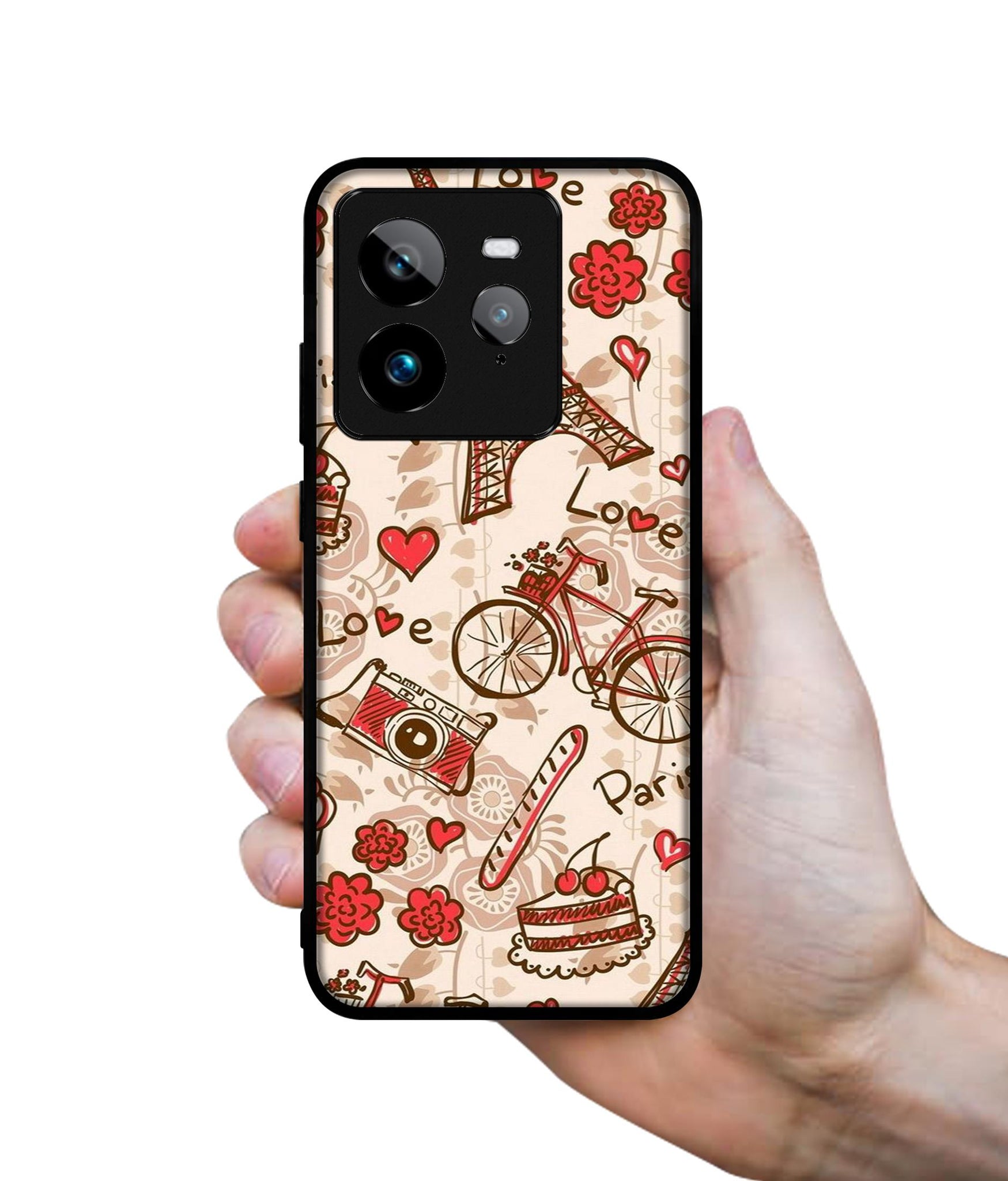 Vintage Paris Design Designer 2D Printed Back Case Cover for Realme GT 7 Pro 5G