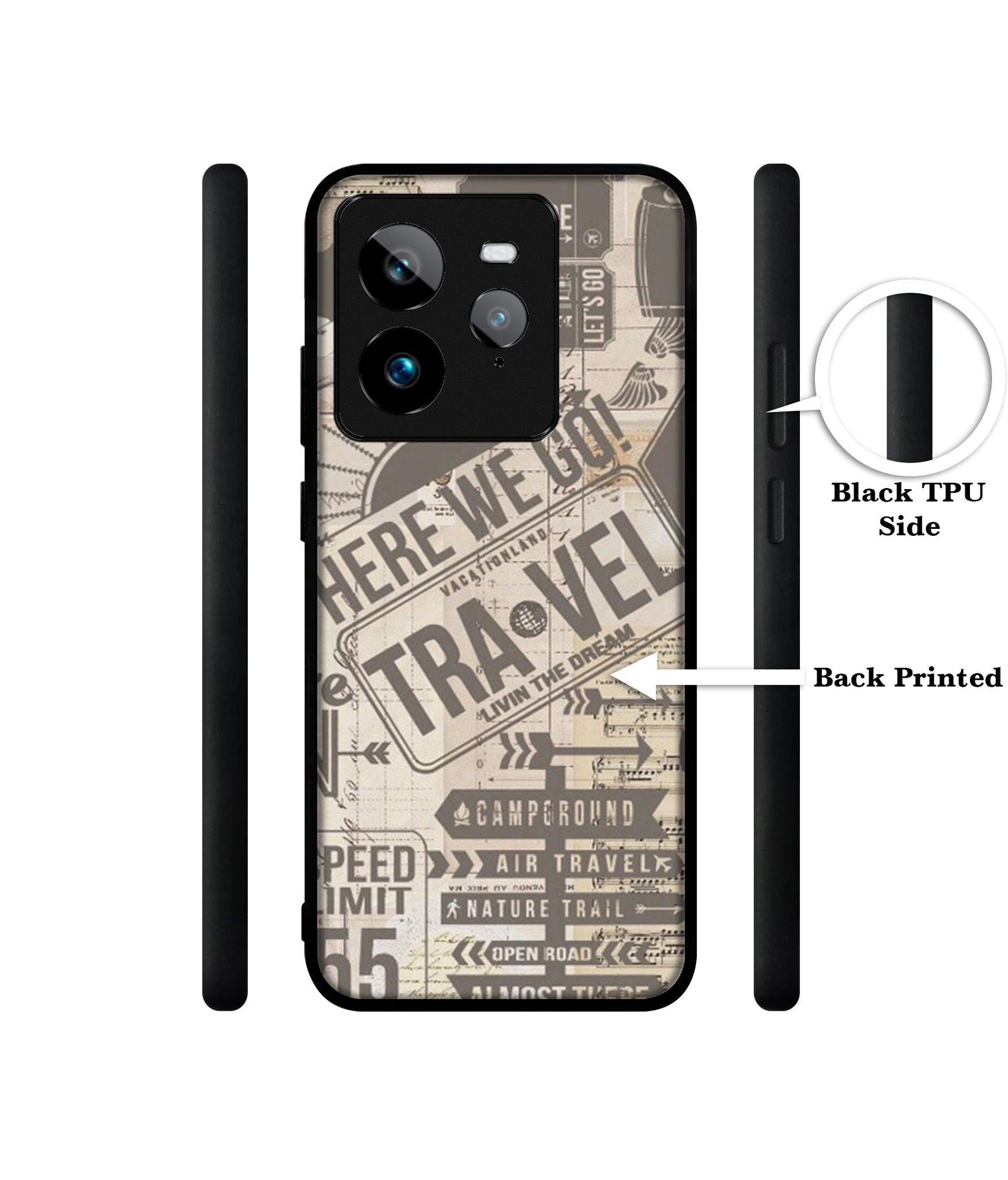 Travel Design Designer 2D Printed Back Case Cover for Realme GT 7 Pro 5G