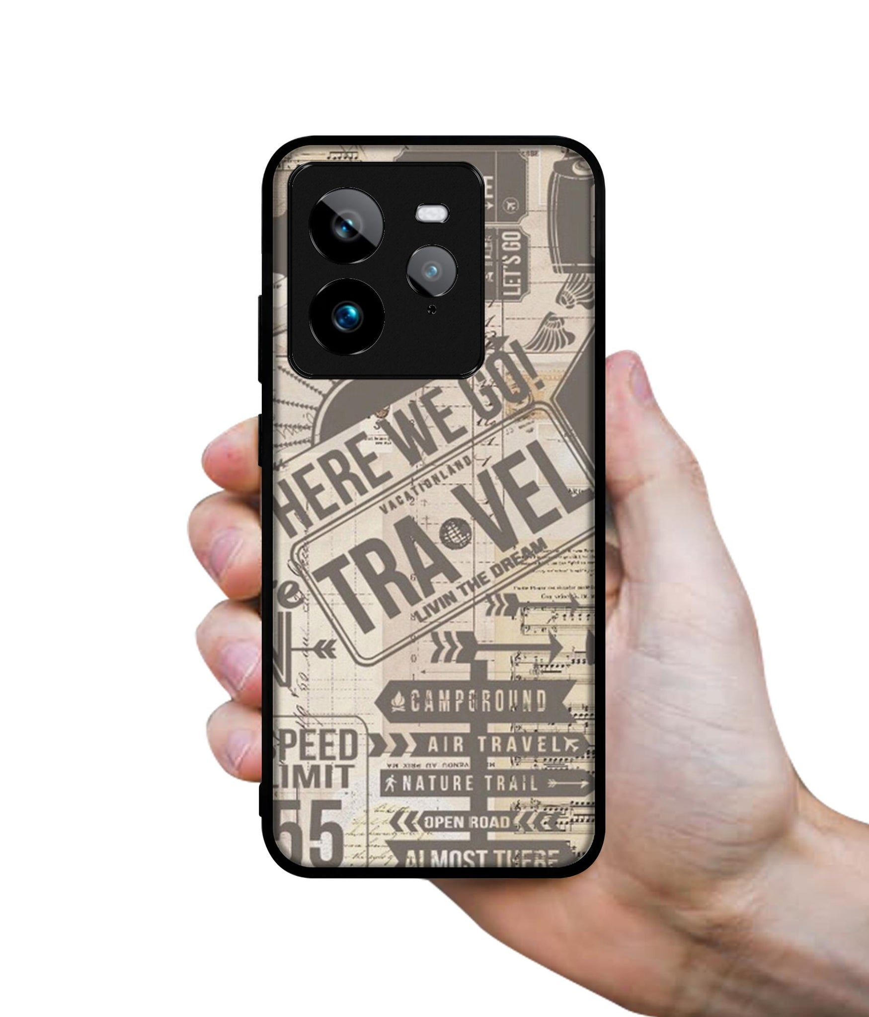 Travel Design Designer 2D Printed Back Case Cover for Realme GT 7 Pro 5G
