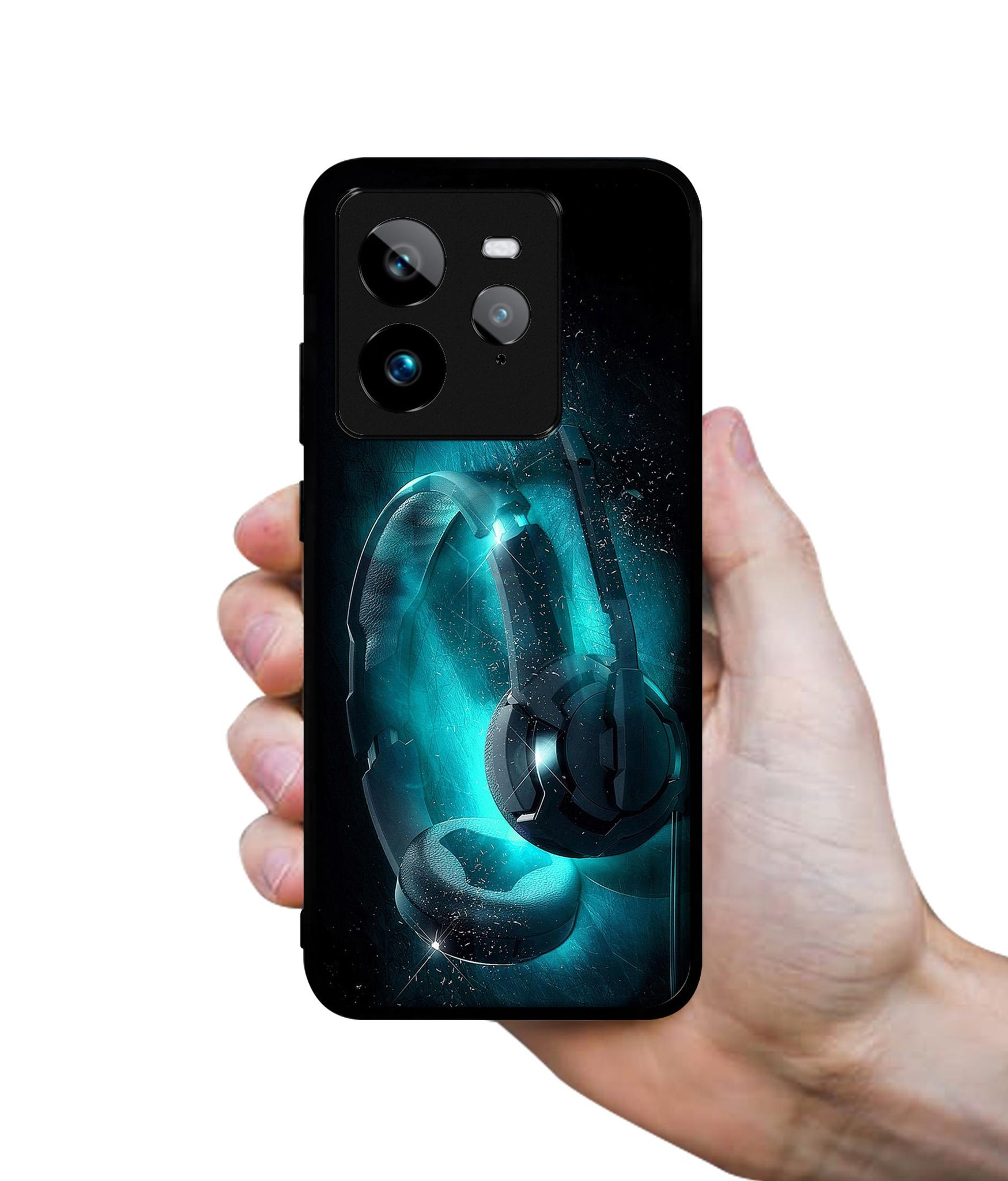 Cool Headphone Design Designer 2D Printed Back Case Cover for Realme GT 7 Pro 5G