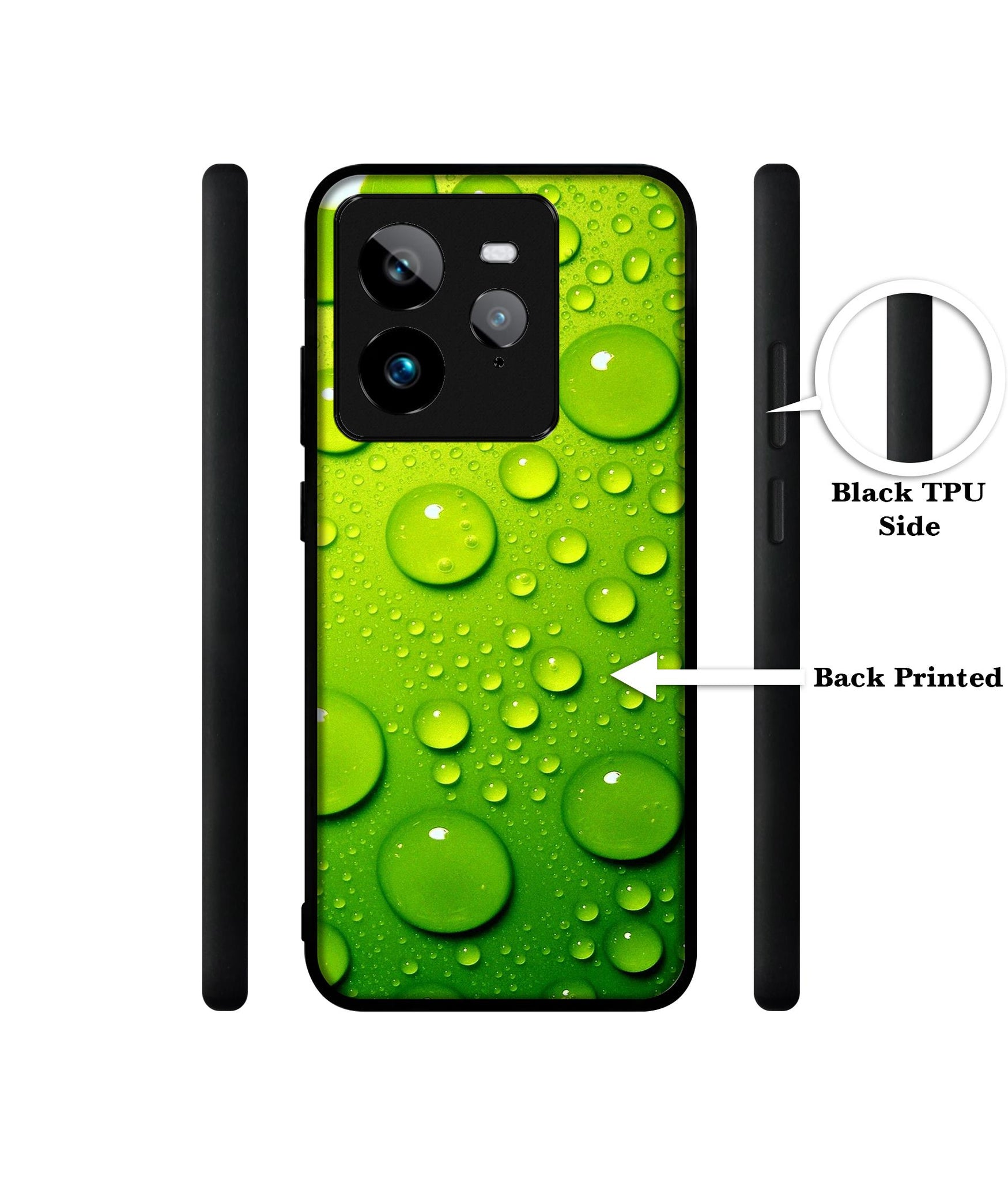 Green Bubbles Design Designer 2D Printed Back Case Cover for Realme GT 7 Pro 5G