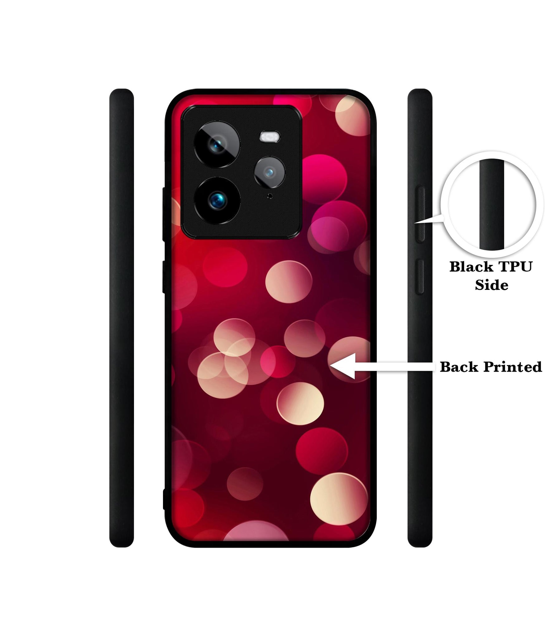 3D Circles Design Designer 2D Printed Back Case Cover for Realme GT 7 Pro 5G