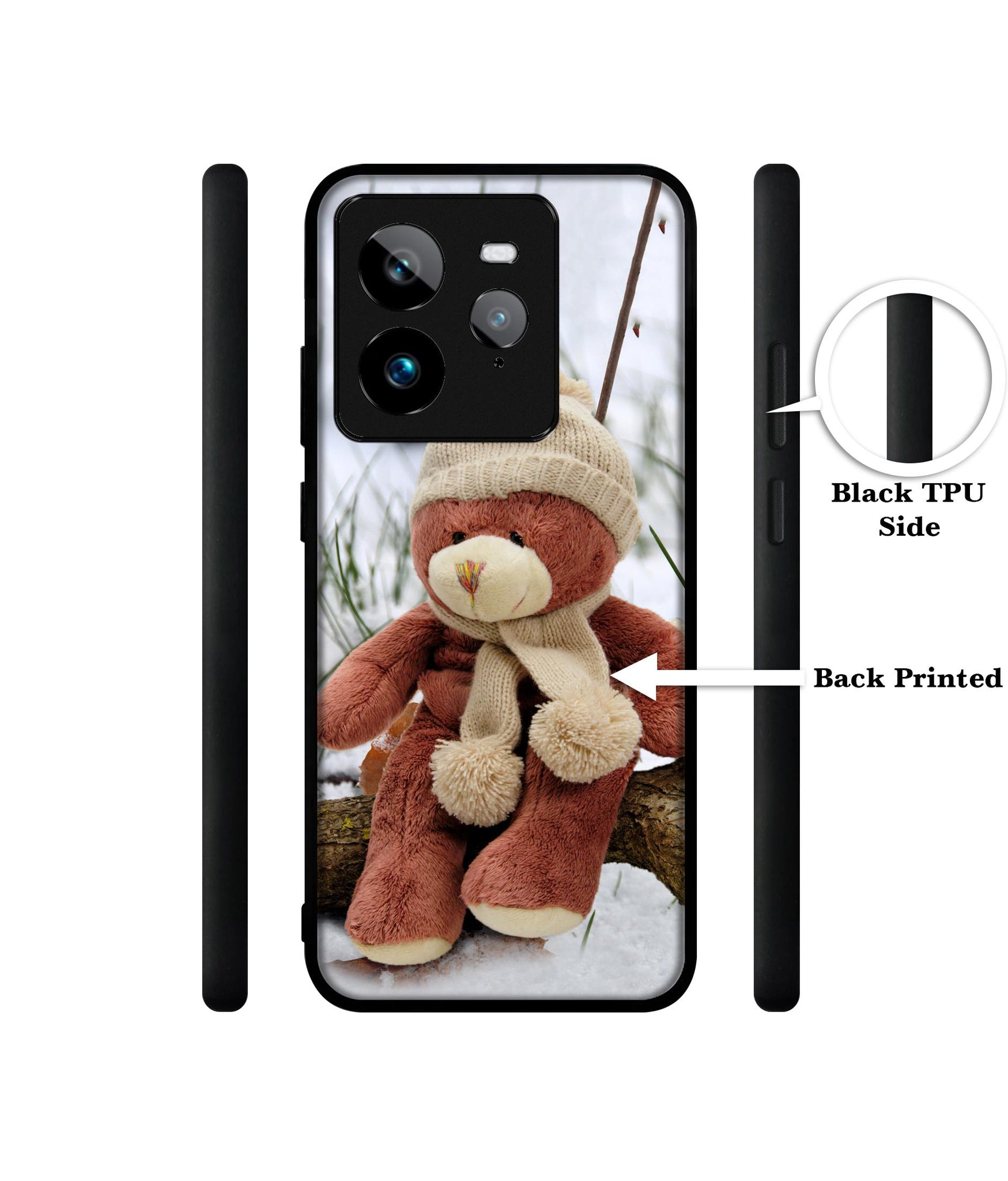 Woolen Bear Design Designer 2D Printed Back Case Cover for Realme GT 7 Pro 5G