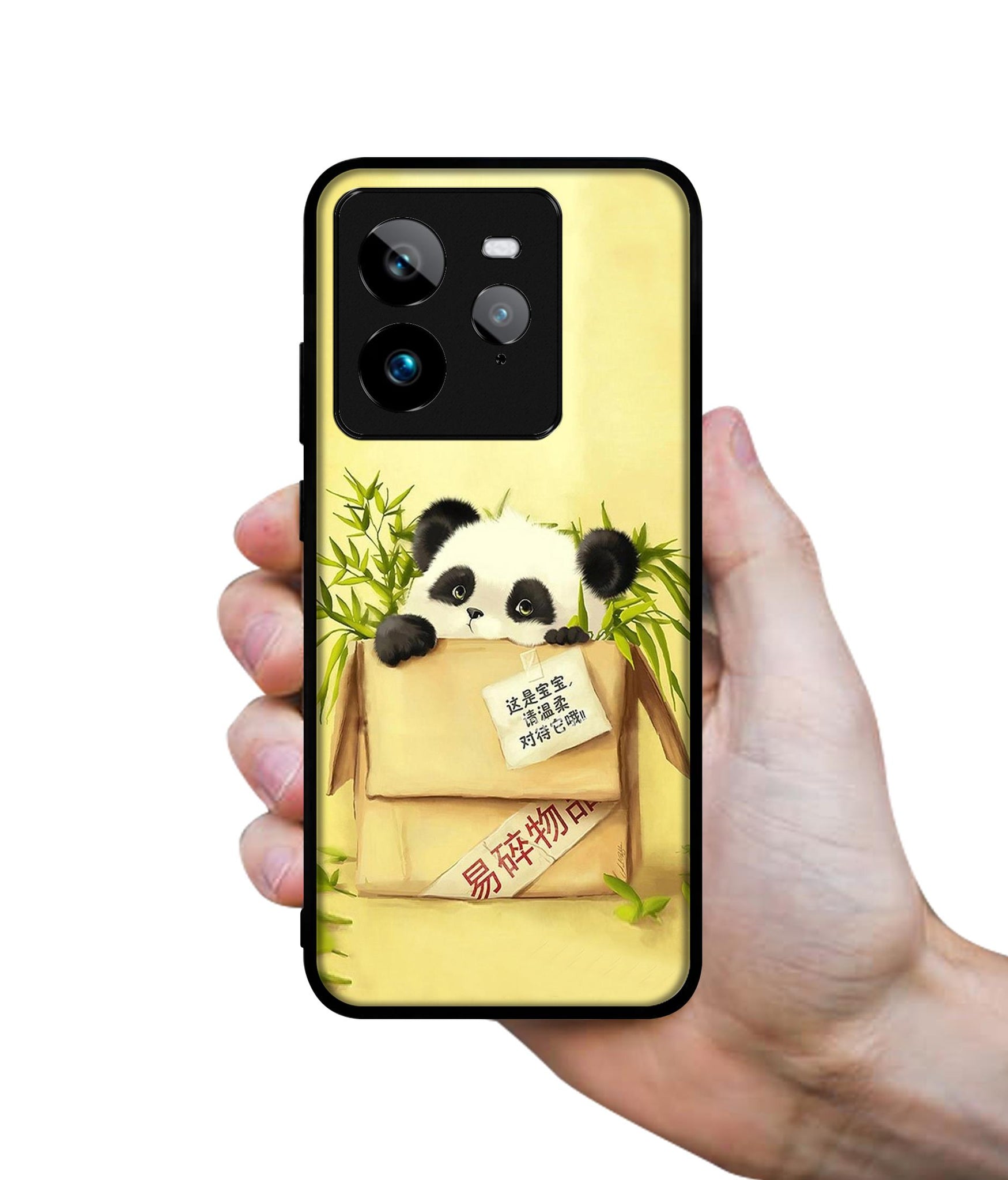Panda In Box Design Designer 2D Printed Back Case Cover for Realme GT 7 Pro 5G