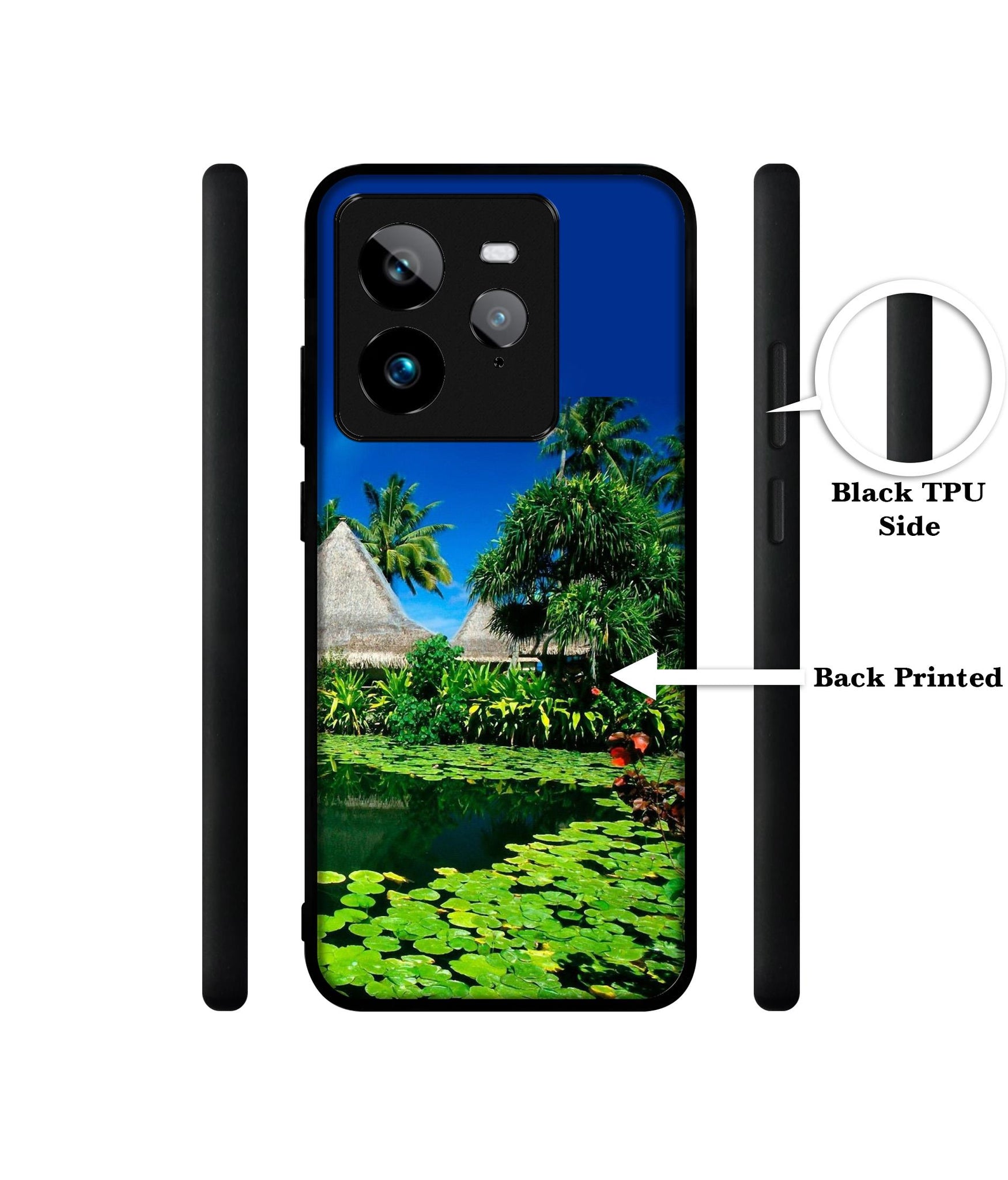 Tropics Water Design Designer 2D Printed Back Case Cover for Realme GT 7 Pro 5G