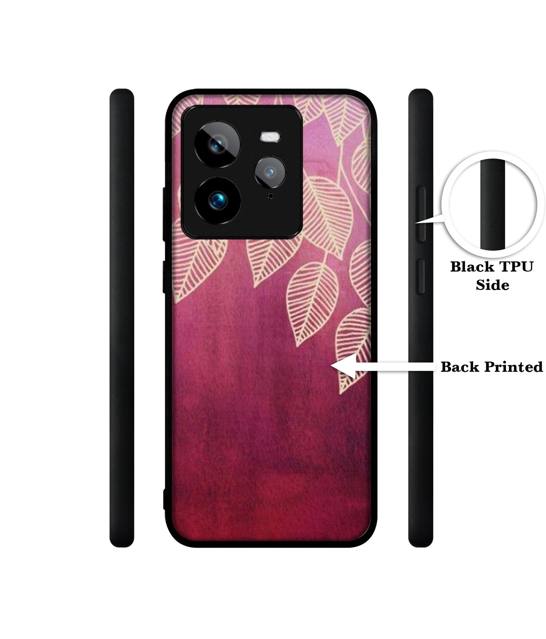 Leaf Pattern Design Designer 2D Printed Back Case Cover for Realme GT 7 Pro 5G
