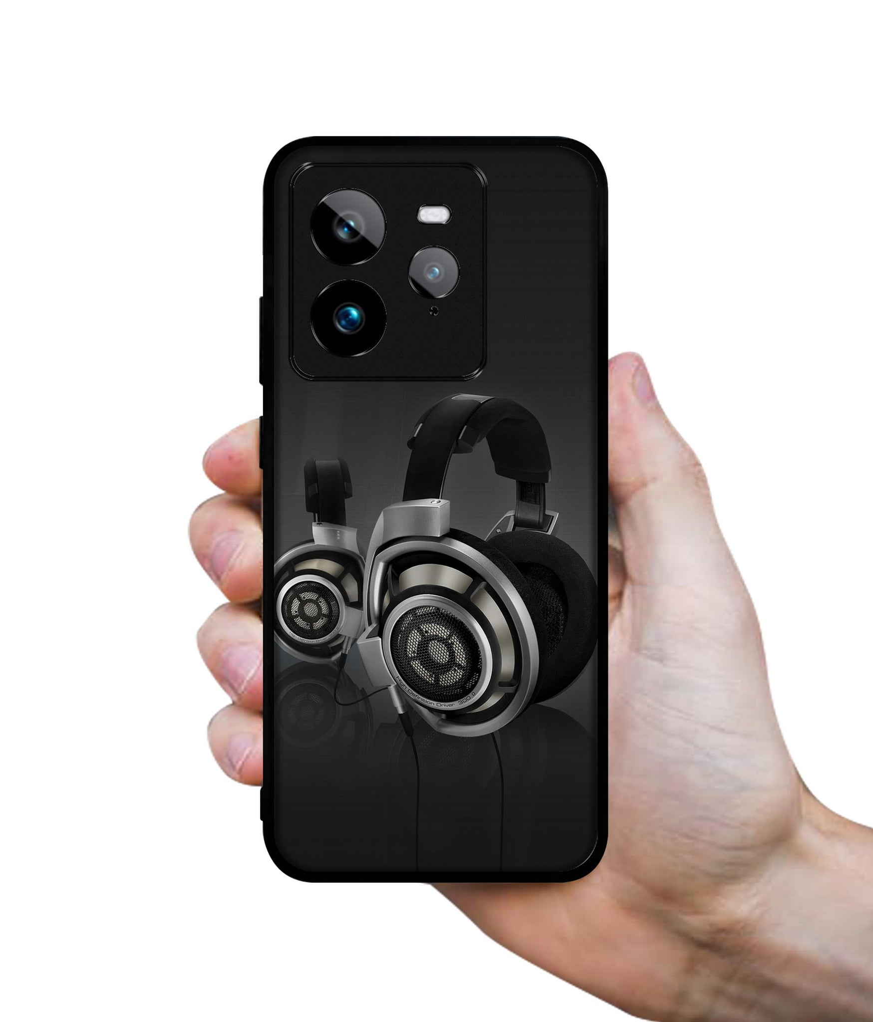 Head Phone Design Designer 2D Printed Back Case Cover for Realme GT 7 Pro 5G