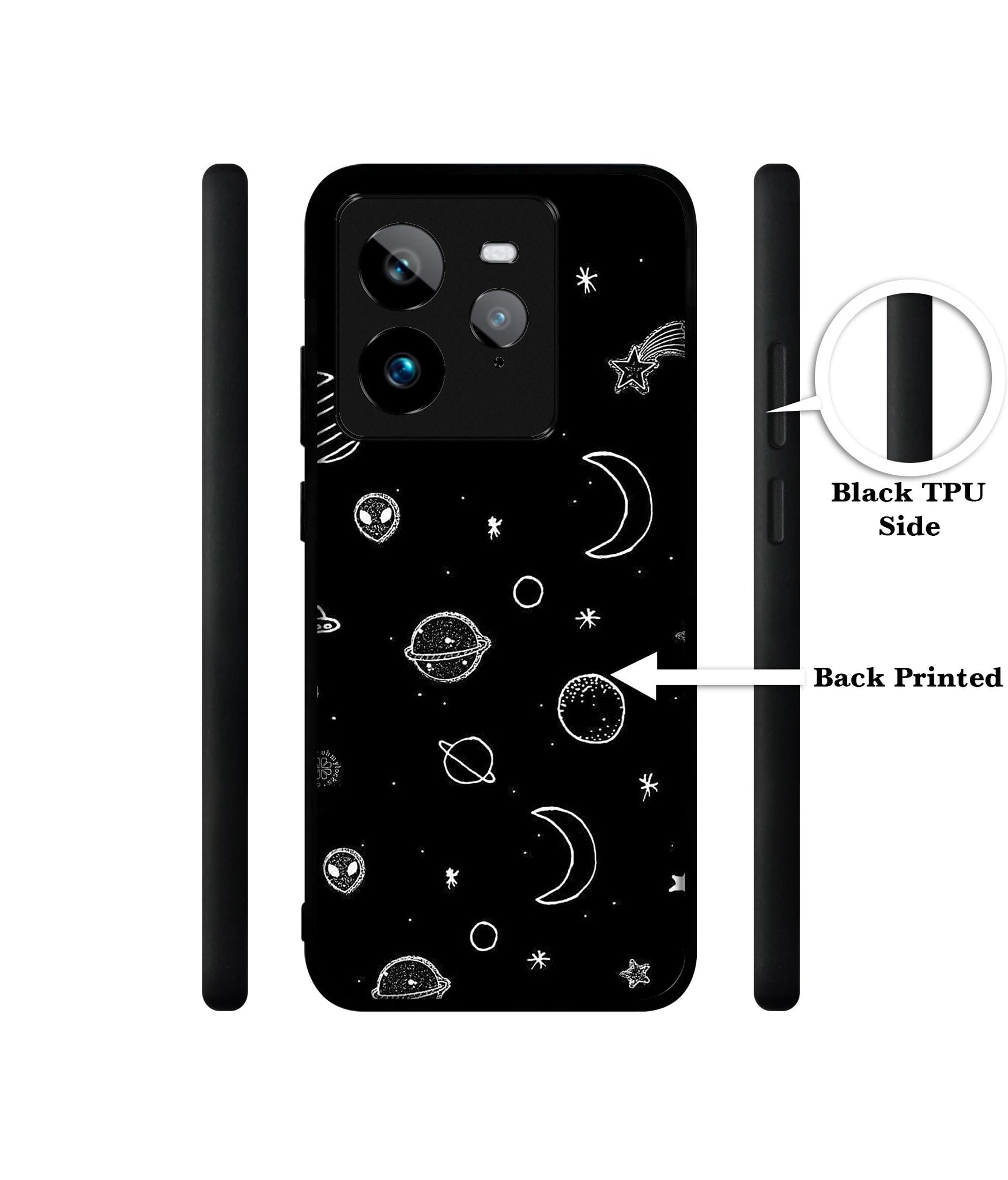 Space Stars Universe Design Designer 2D Printed Back Case Cover for Realme GT 7 Pro 5G