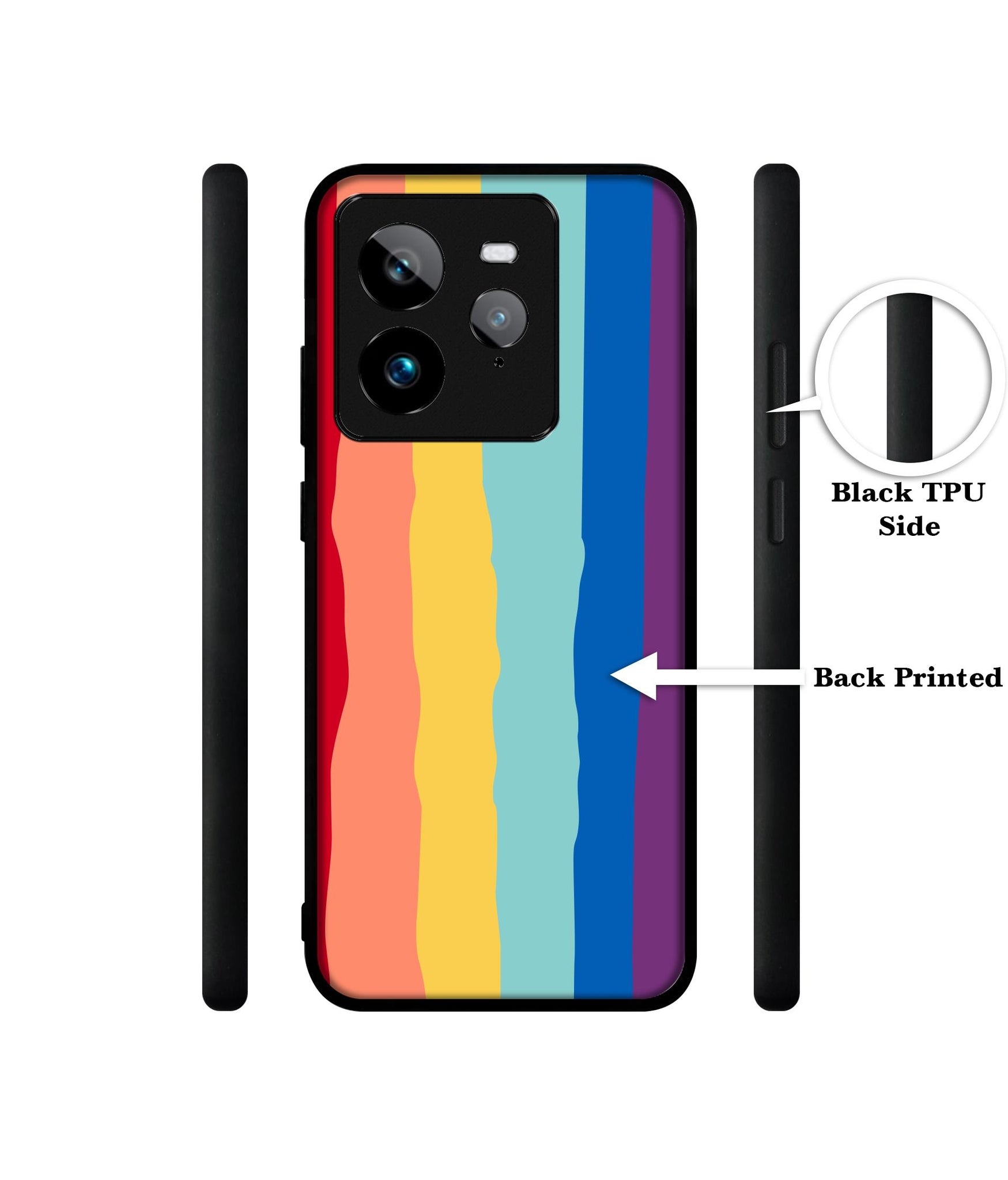 Rainbow Design Designer 2D Printed Back Case Cover for Realme GT 7 Pro 5G