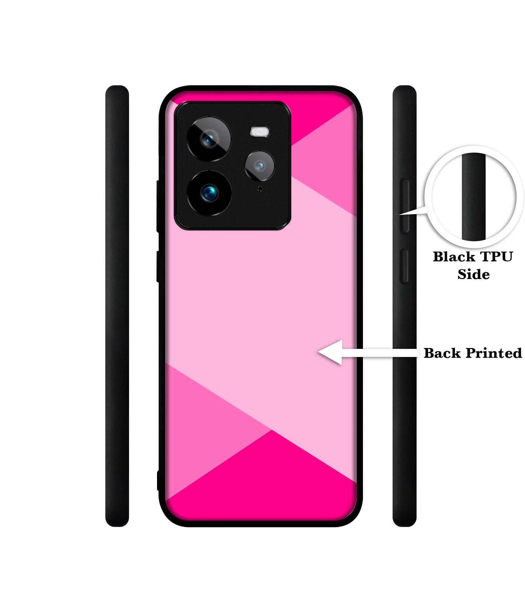 Pink Cross Vector Design Designer 2D Printed Back Case Cover for Realme GT 7 Pro 5G