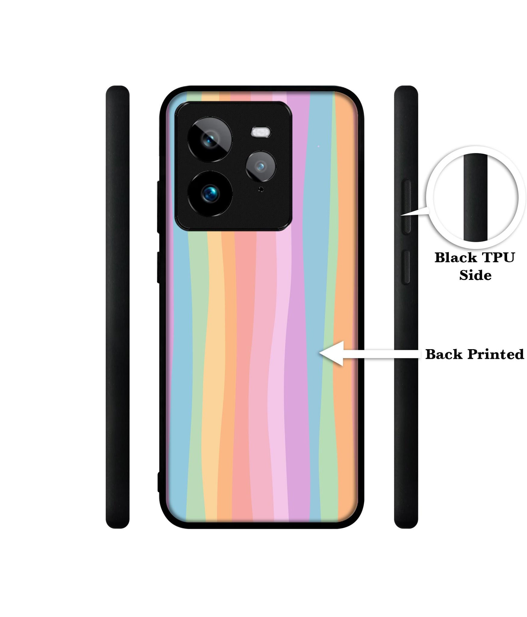 Cool Rainbow Design Designer 2D Printed Back Case Cover for Realme GT 7 Pro 5G