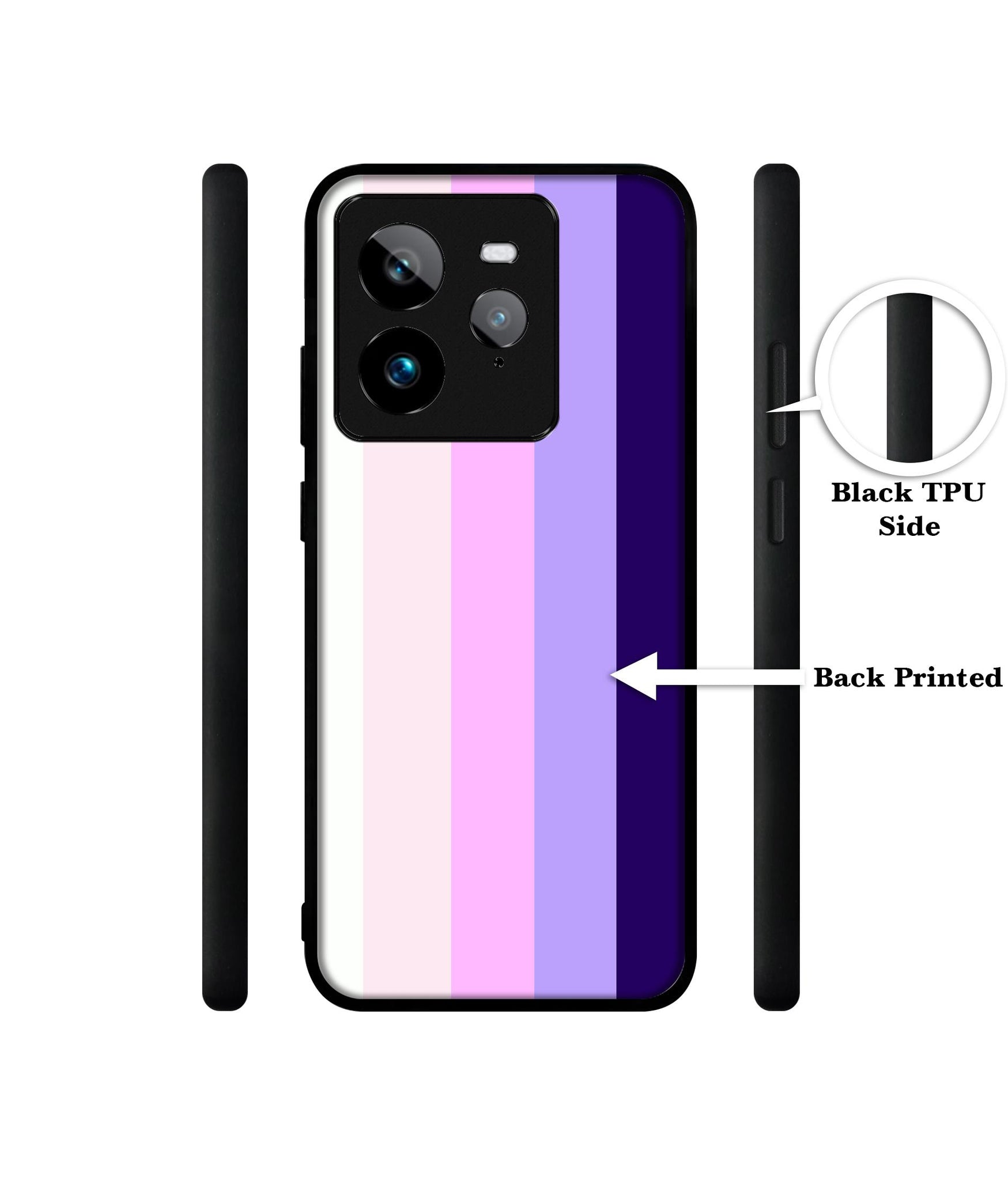 Pink and Purple Lines Design Designer 2D Printed Back Case Cover for Realme GT 7 Pro 5G