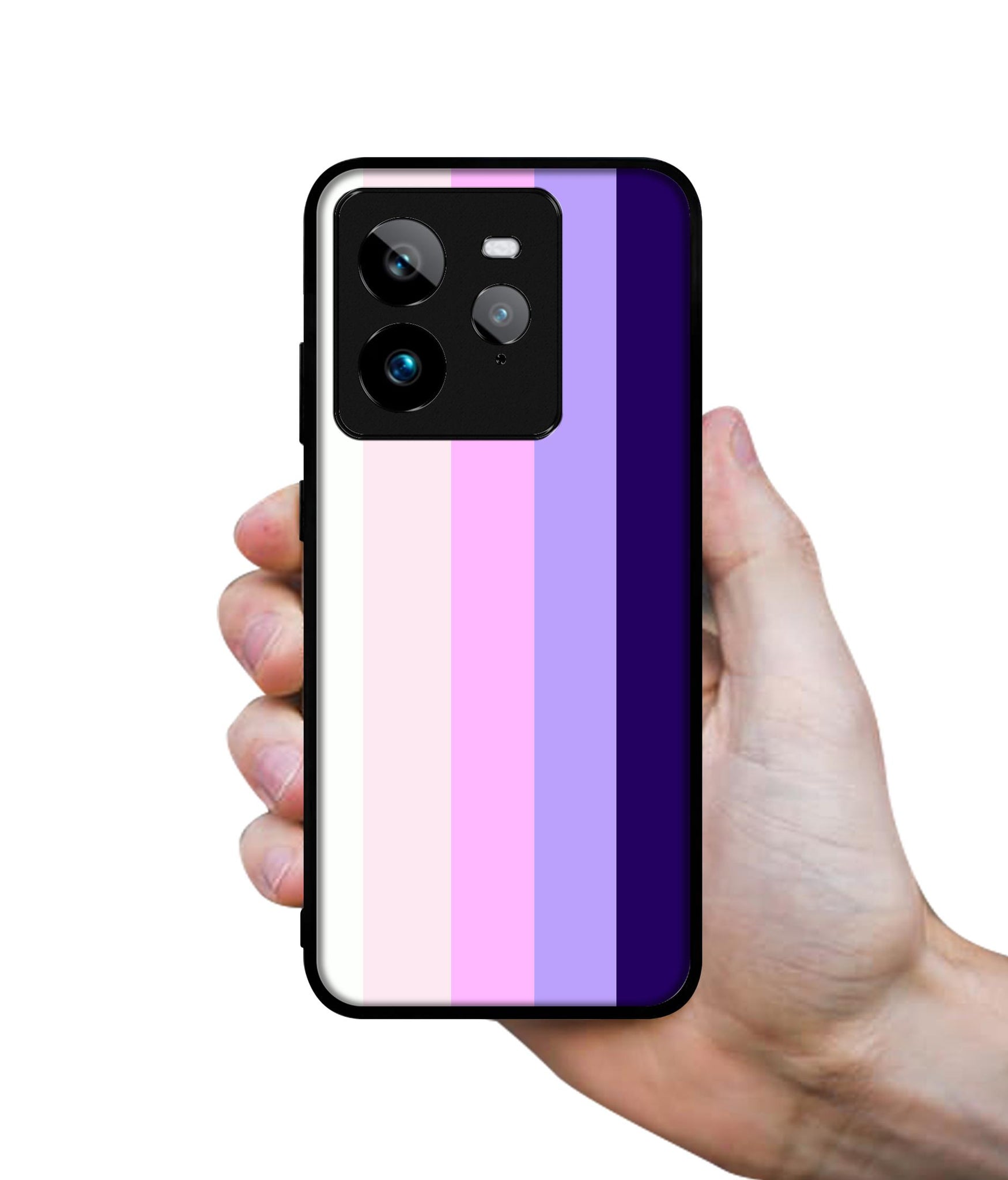 Pink and Purple Lines Design Designer 2D Printed Back Case Cover for Realme GT 7 Pro 5G