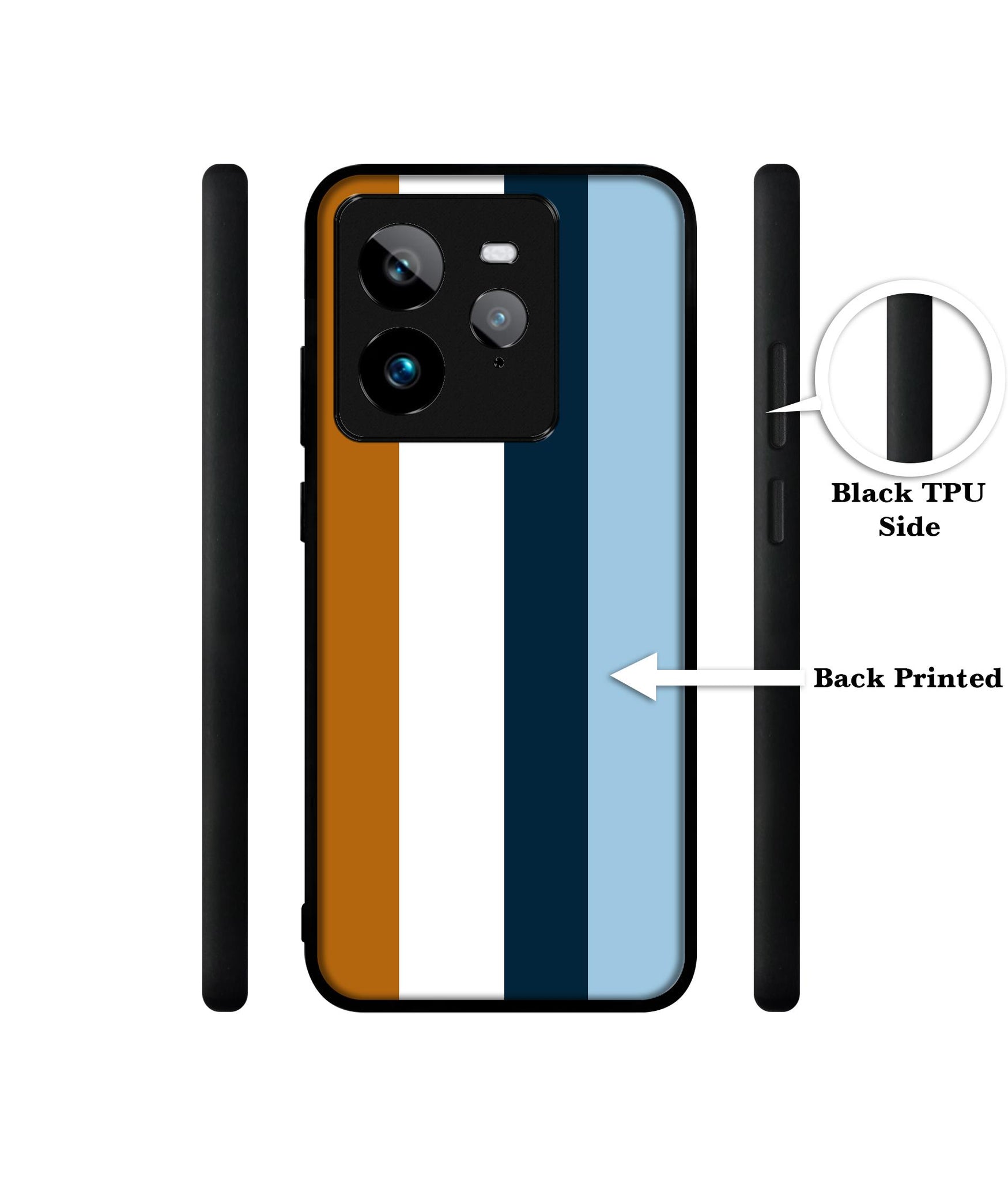 Color Stripes Design Designer 2D Printed Back Case Cover for Realme GT 7 Pro 5G