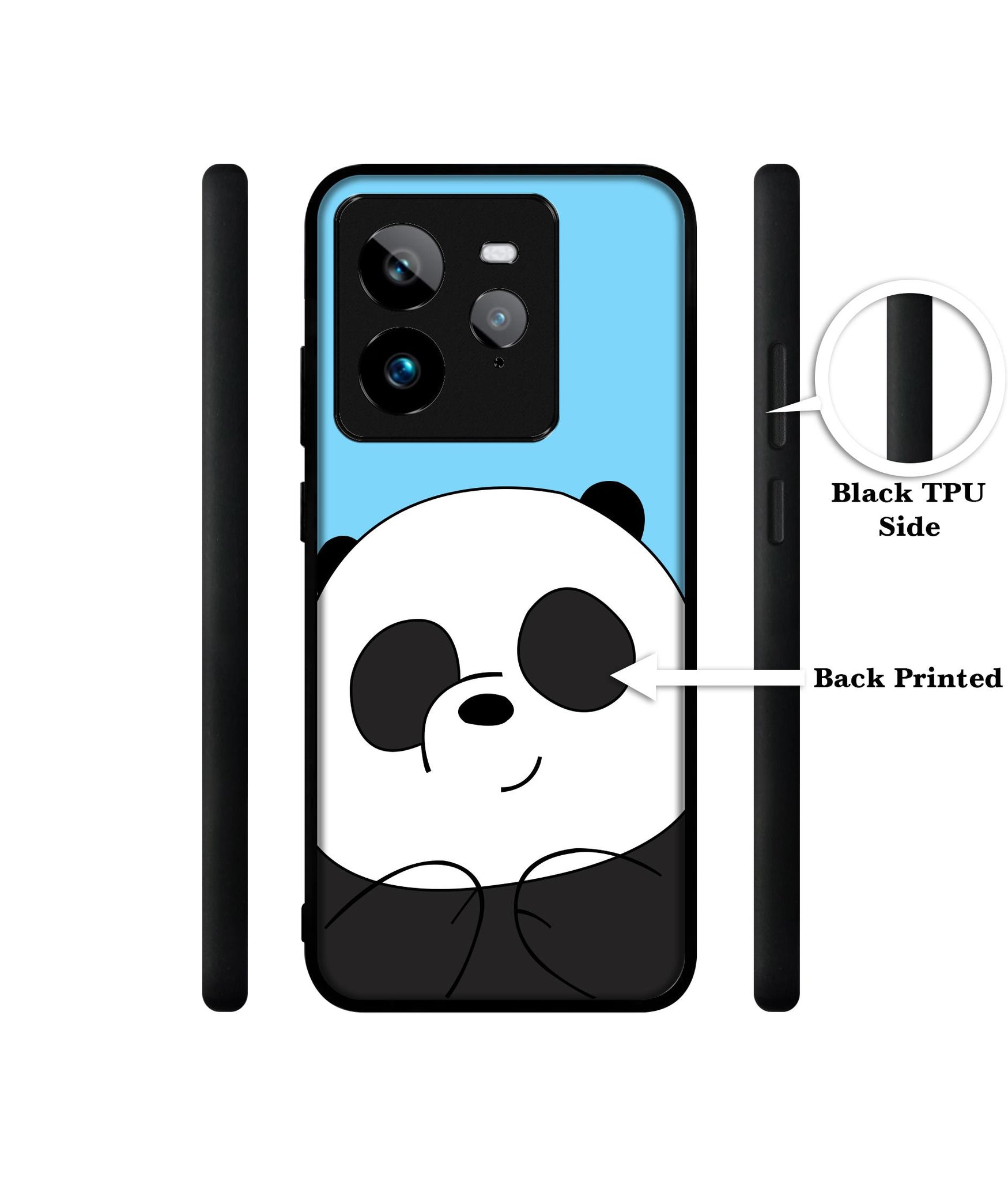 Cute Panda Design Designer 2D Printed Back Case Cover for Realme GT 7 Pro 5G