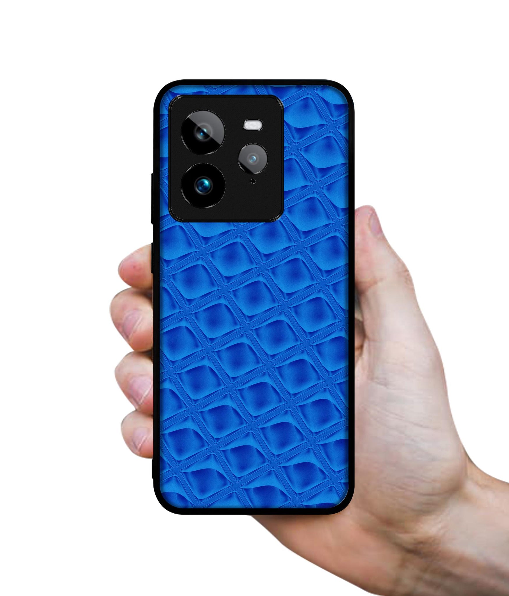 Blue Diamond Design Designer 2D Printed Back Case Cover for Realme GT 7 Pro 5G