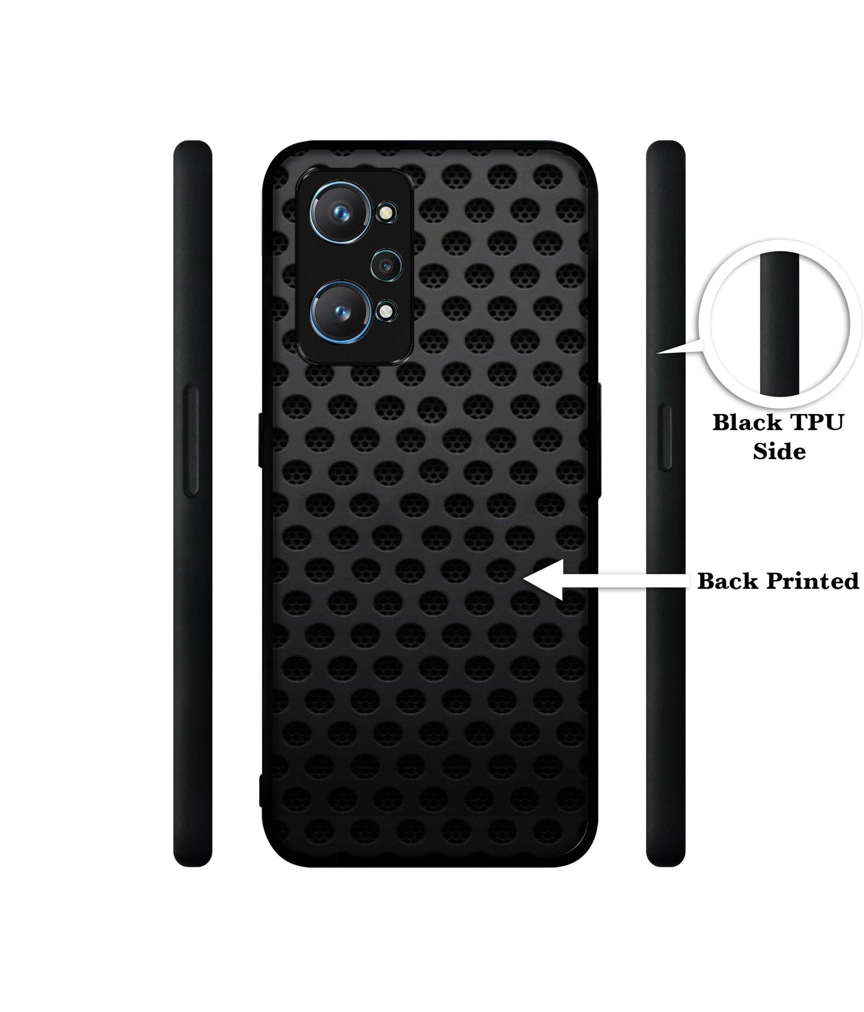 Black Circle Design Designer 2D Printed Back Case Cover for Realme GT Neo 2 5G / GT 2 5G