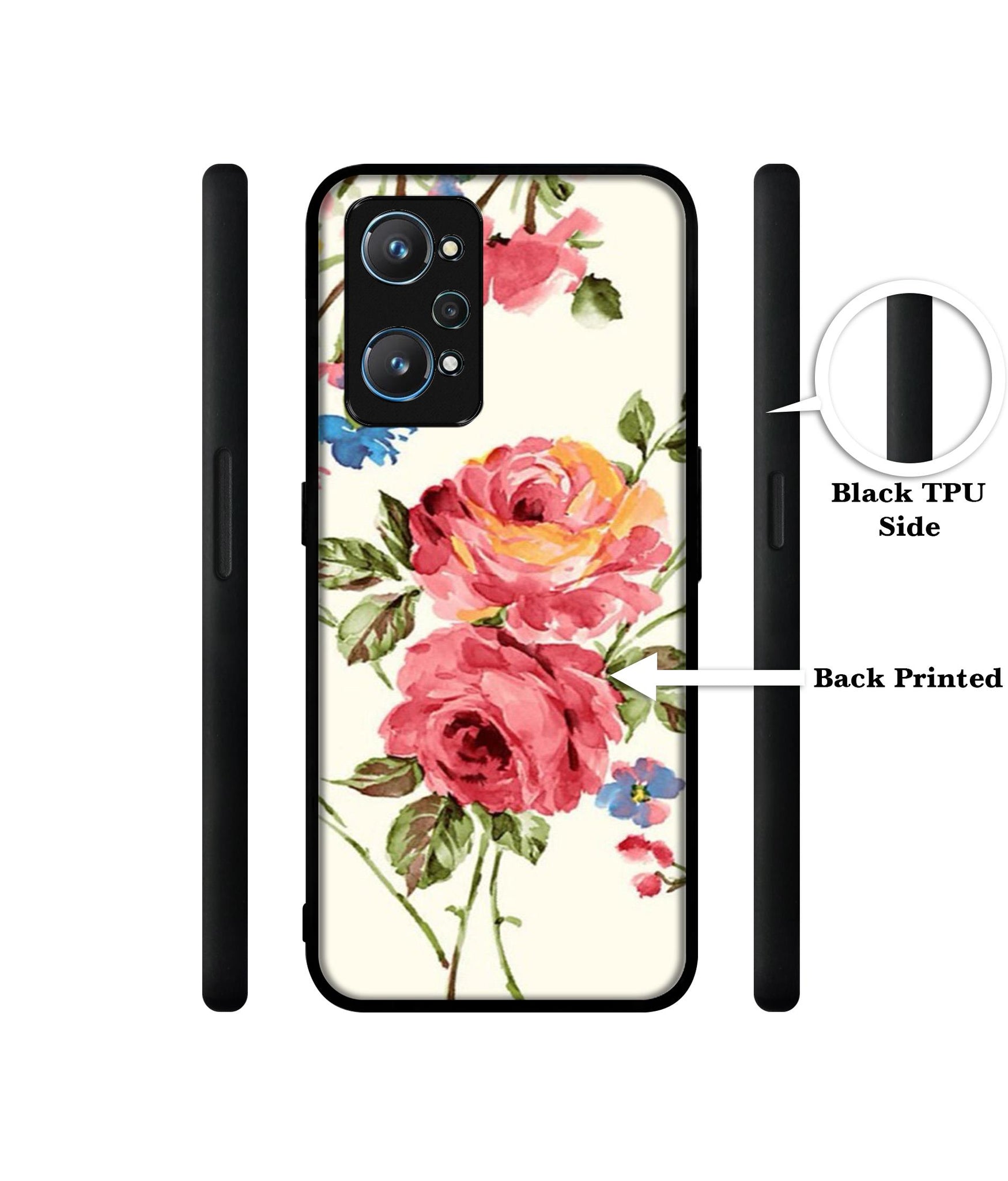 Vintage Painting Flower Design Designer 2D Printed Back Case Cover for Realme GT Neo 2 5G / GT 2 5G
