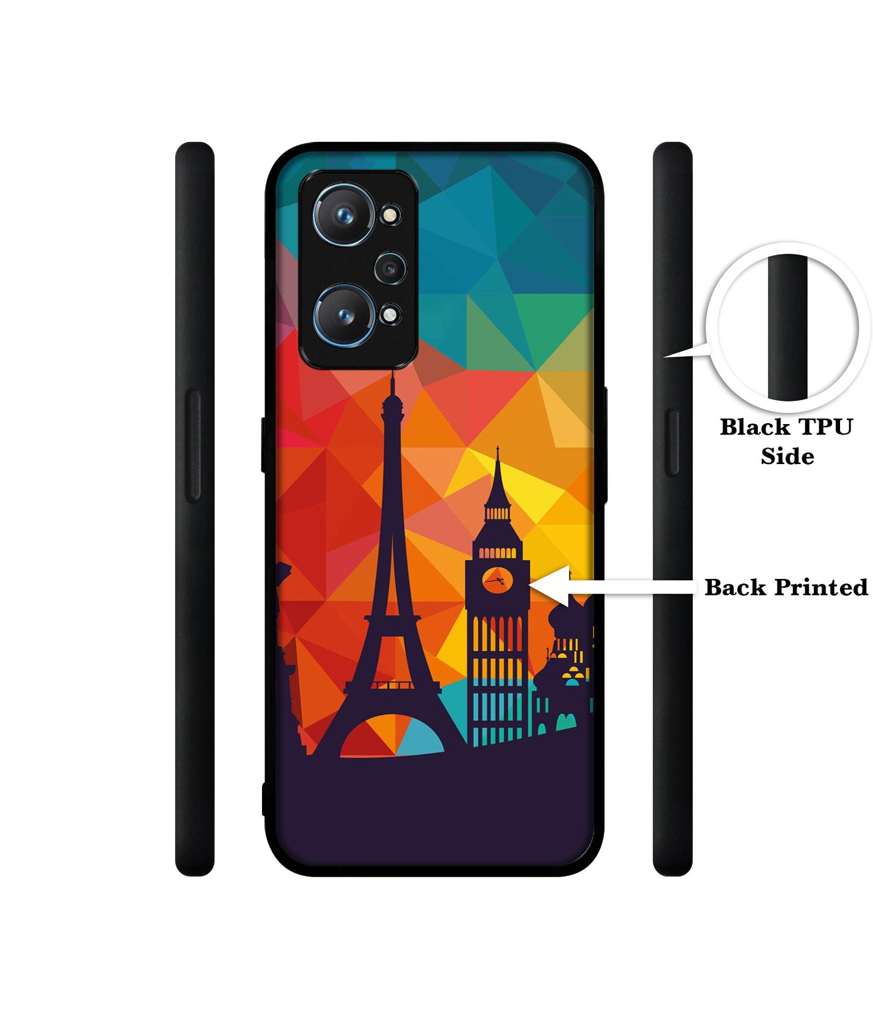 Colored Paris Design Designer 2D Printed Back Case Cover for Realme GT Neo 2 5G / GT 2 5G