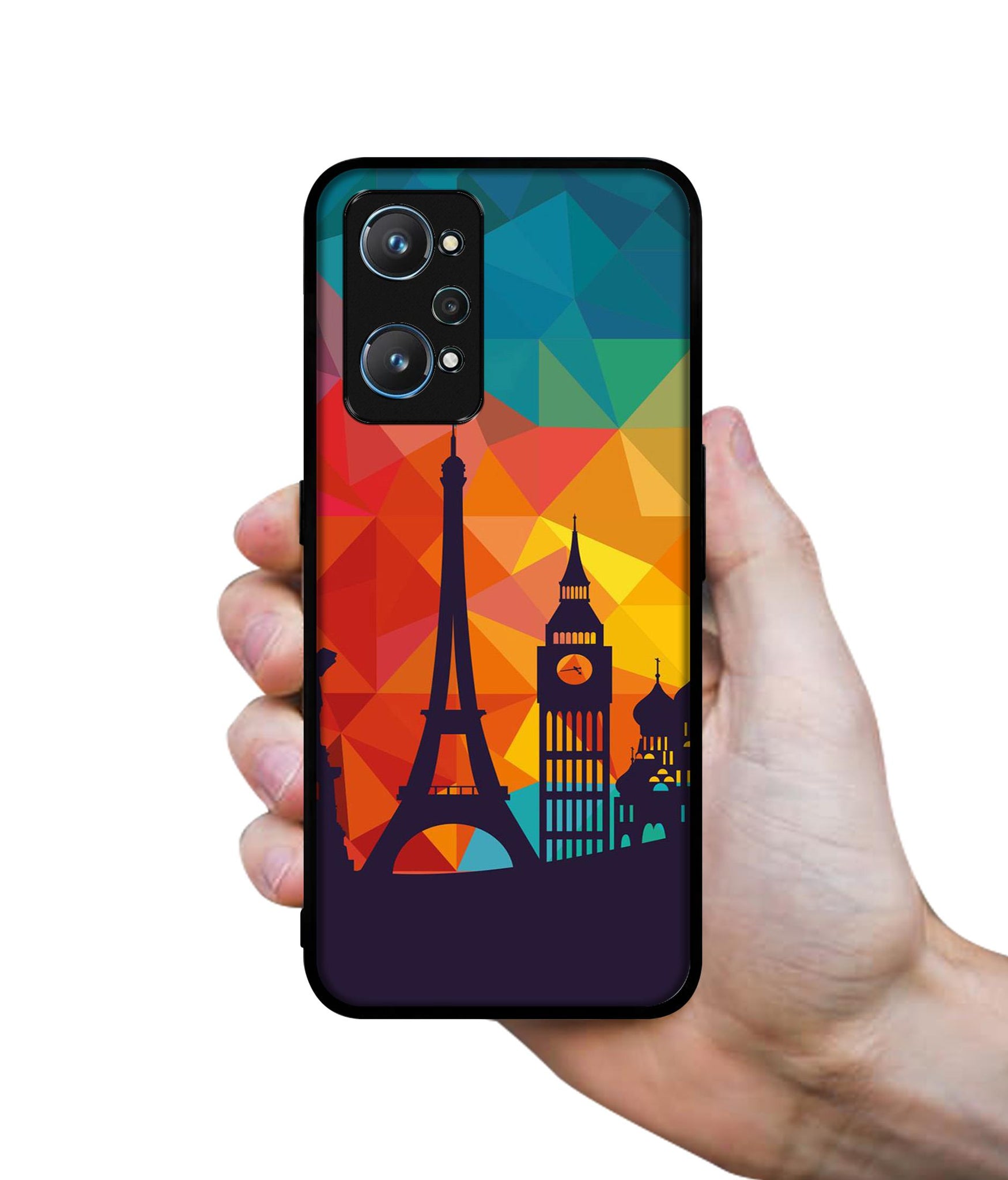 Colored Paris Design Designer 2D Printed Back Case Cover for Realme GT Neo 2 5G / GT 2 5G