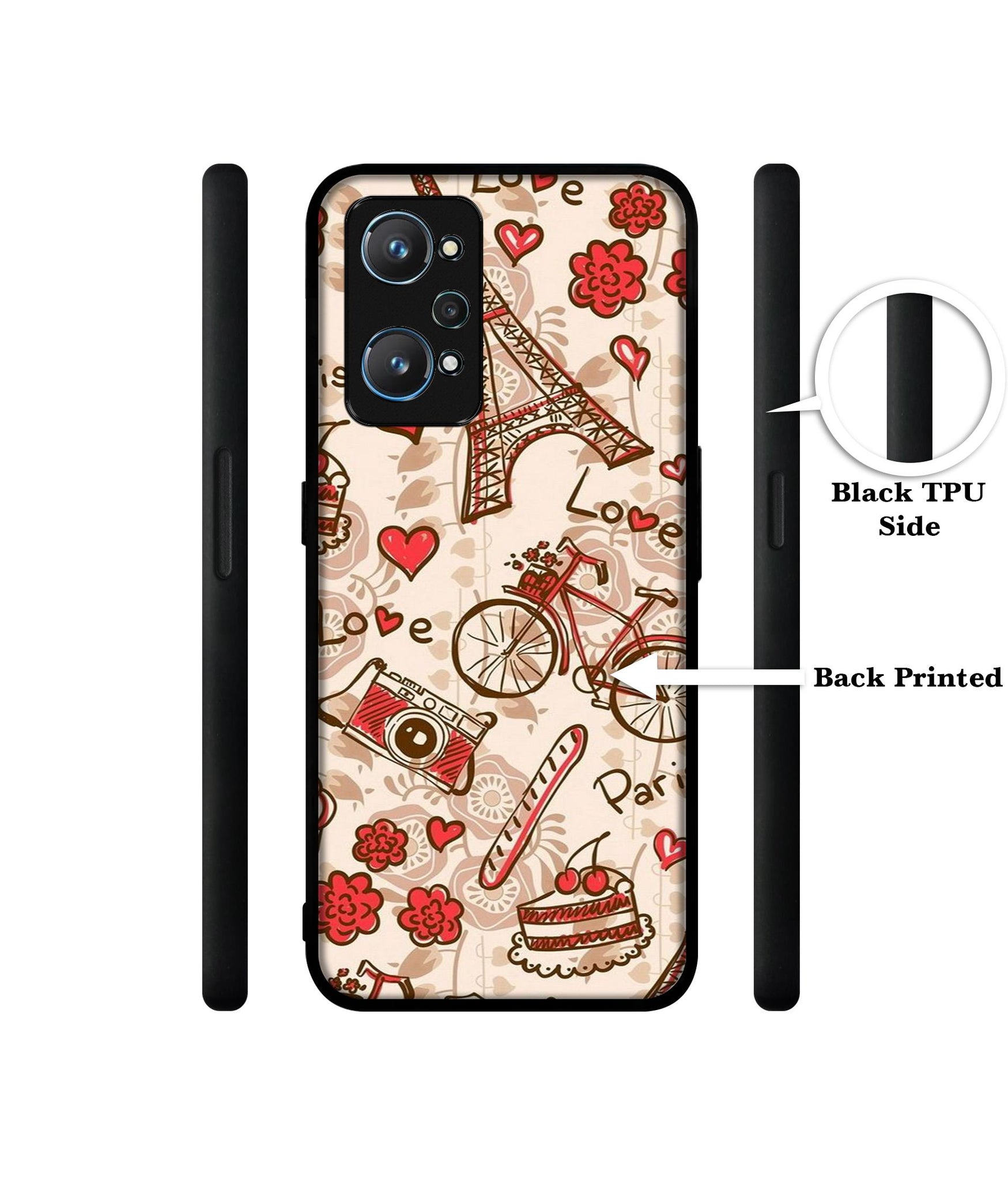 Vintage Paris Design Designer 2D Printed Back Case Cover for Realme GT Neo 2 5G / GT 2 5G