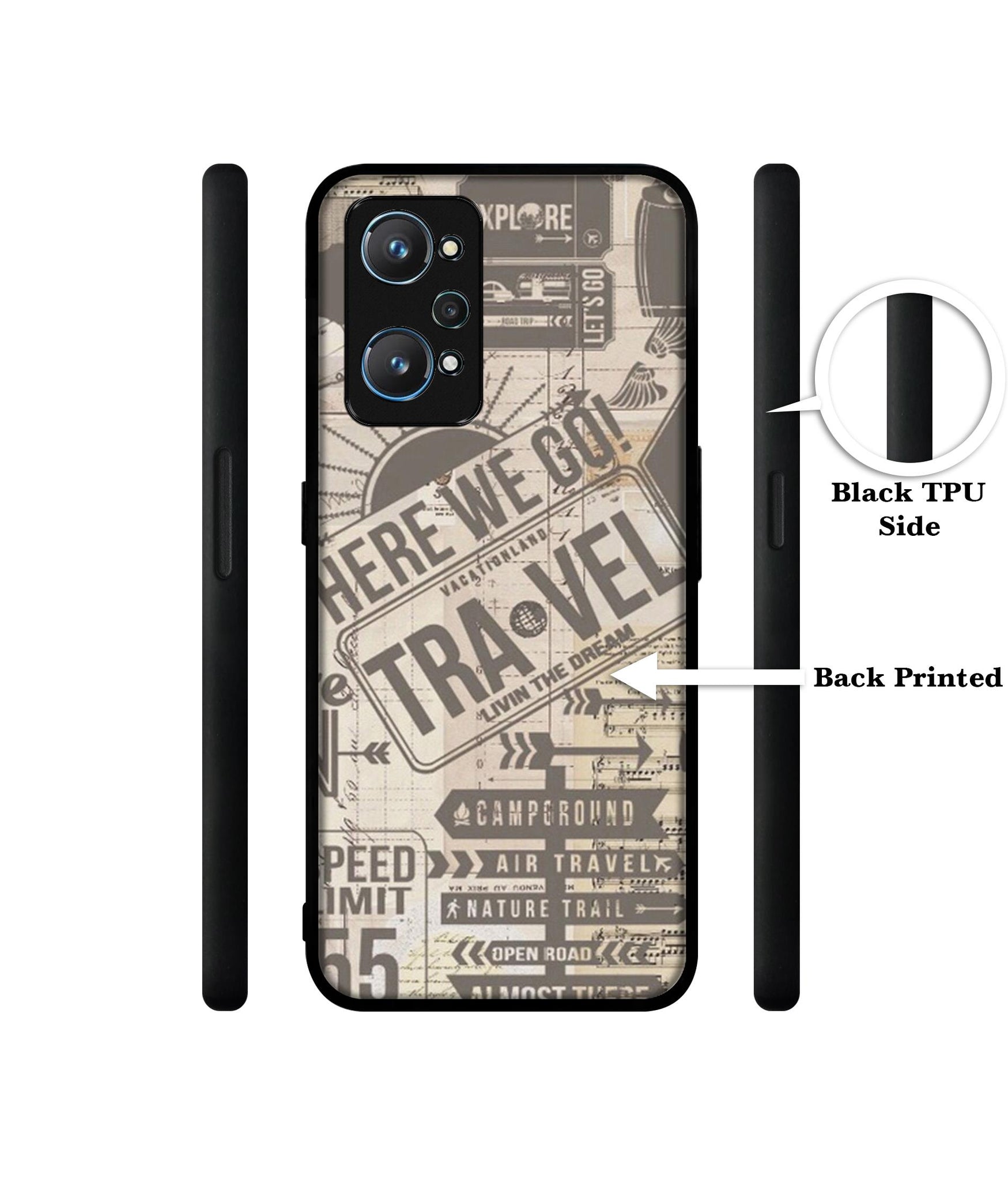 Travel Design Designer 2D Printed Back Case Cover for Realme GT Neo 2 5G / GT 2 5G