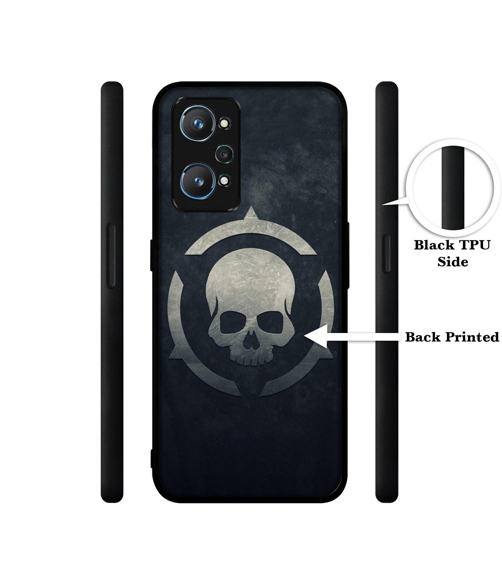 Skull Pattern Print Design Designer 2D Printed Back Case Cover for Realme GT Neo 2 5G / GT 2 5G