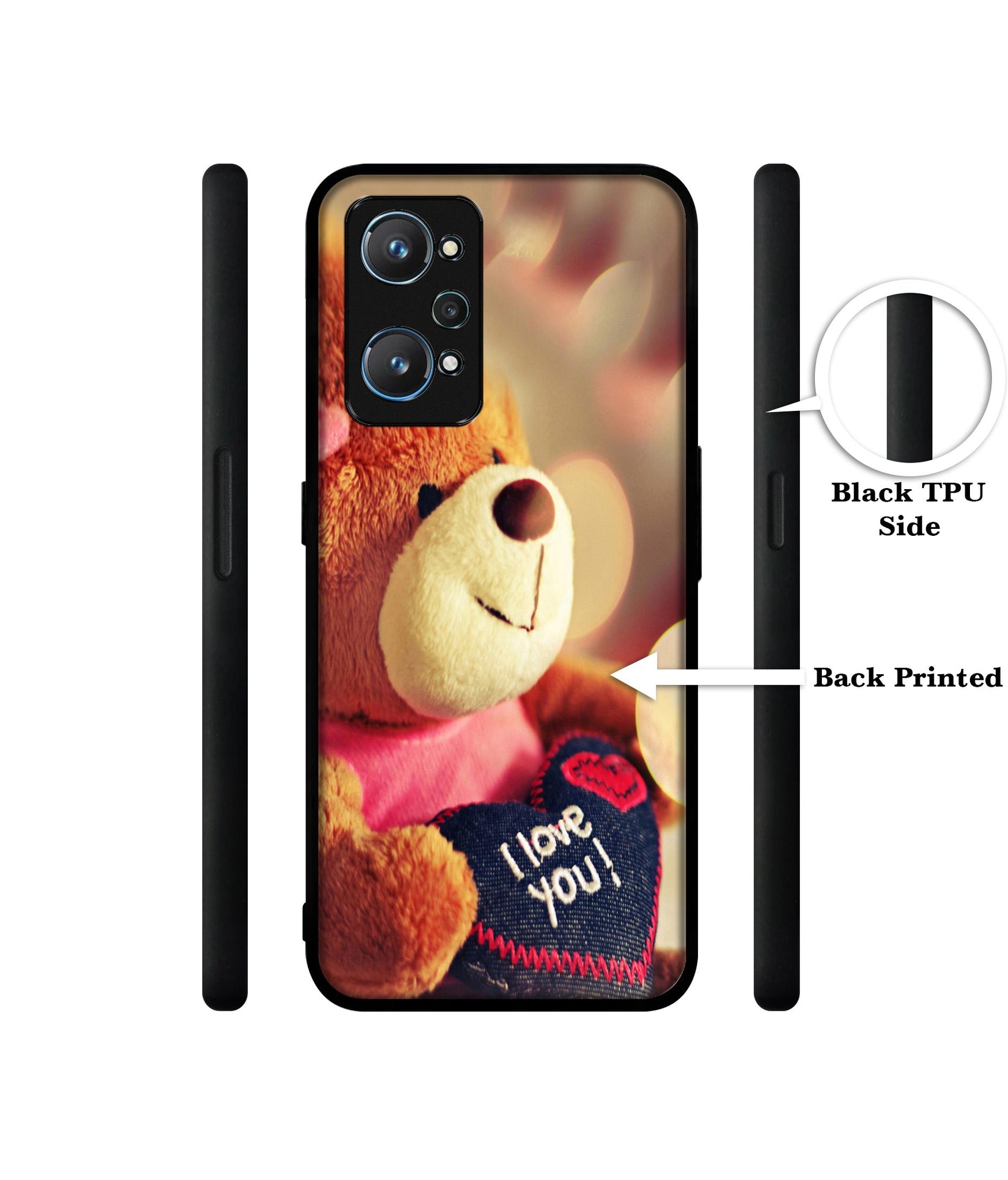 Teddy Bear Design Designer 2D Printed Back Case Cover for Realme GT Neo 2 5G / GT 2 5G