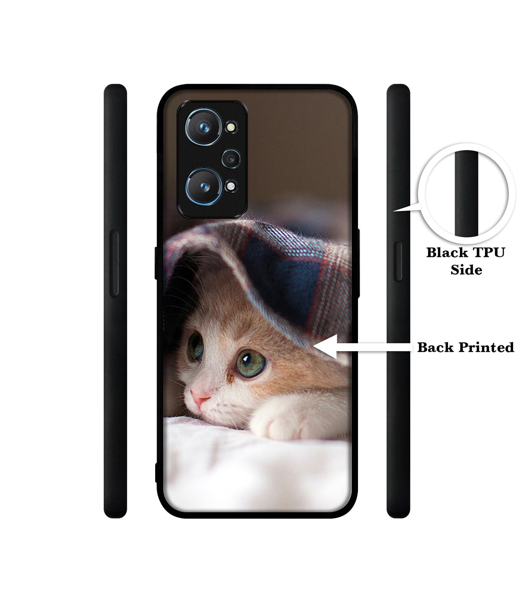 Sleepy Kitten Design Designer 2D Printed Back Case Cover for Realme GT Neo 2 5G / GT 2 5G