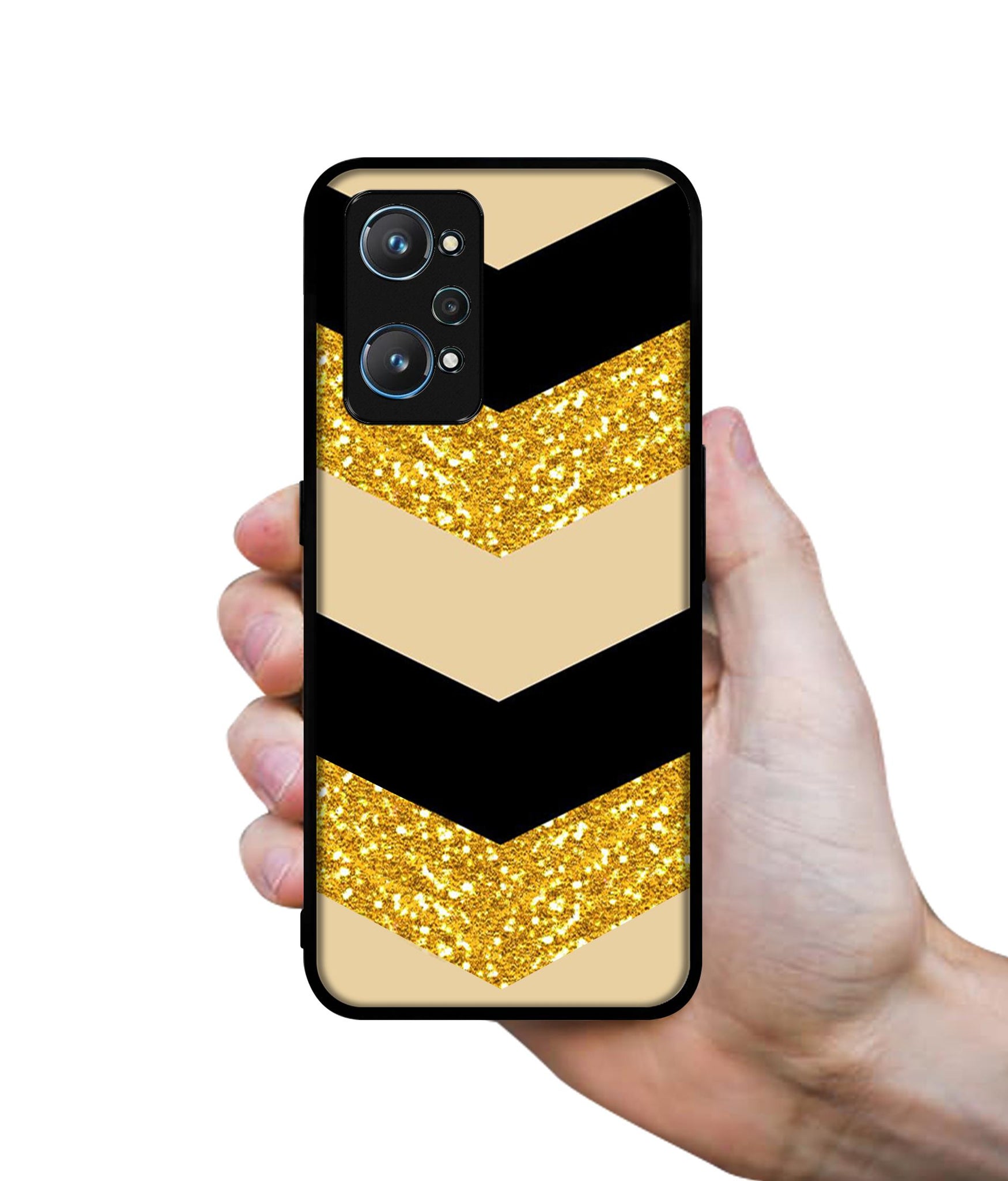 Black & Gold Design Designer 2D Printed Back Case Cover for Realme GT Neo 2 5G / GT 2 5G
