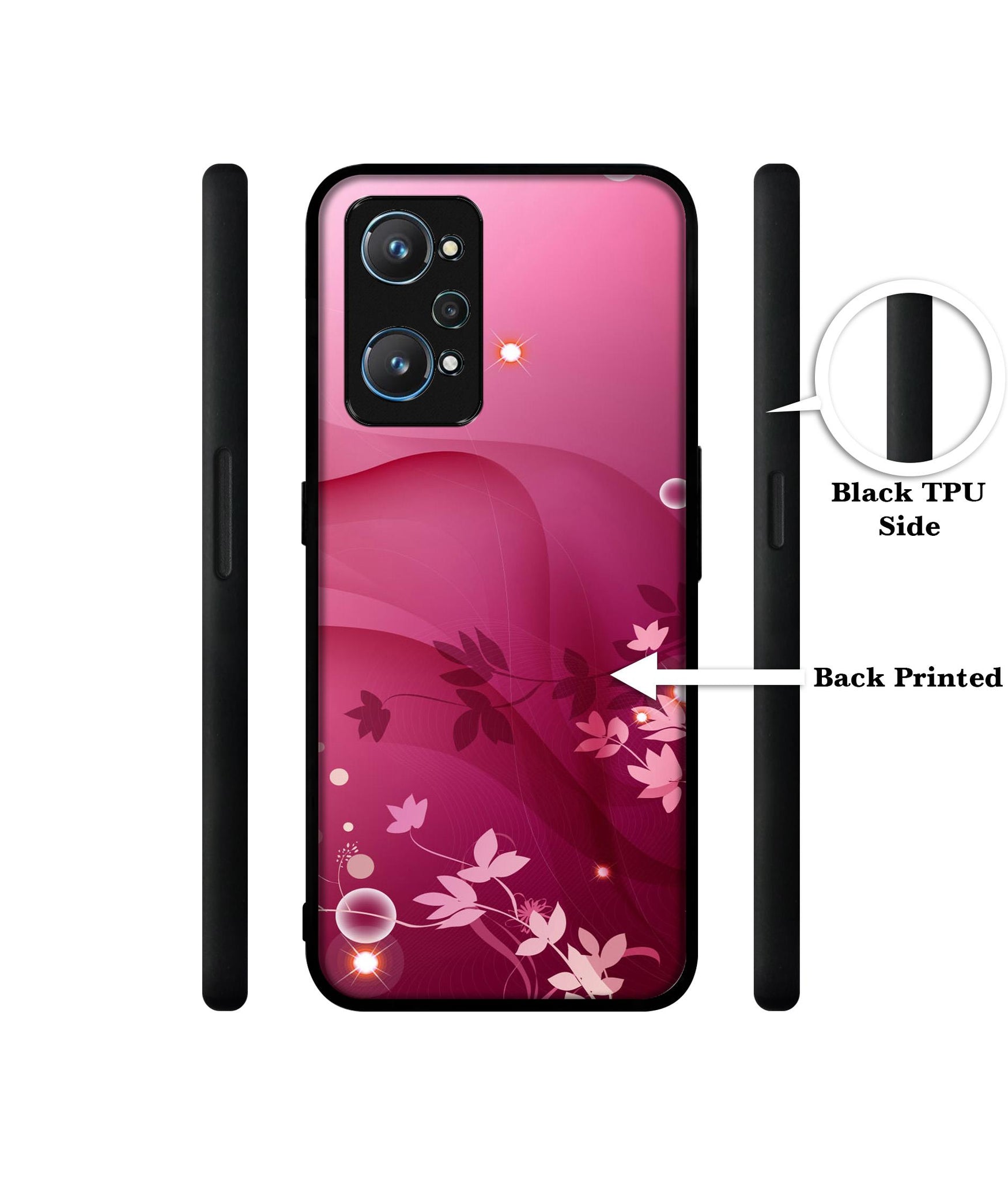 Pink Abstract Design Designer 2D Printed Back Case Cover for Realme GT Neo 2 5G / GT 2 5G