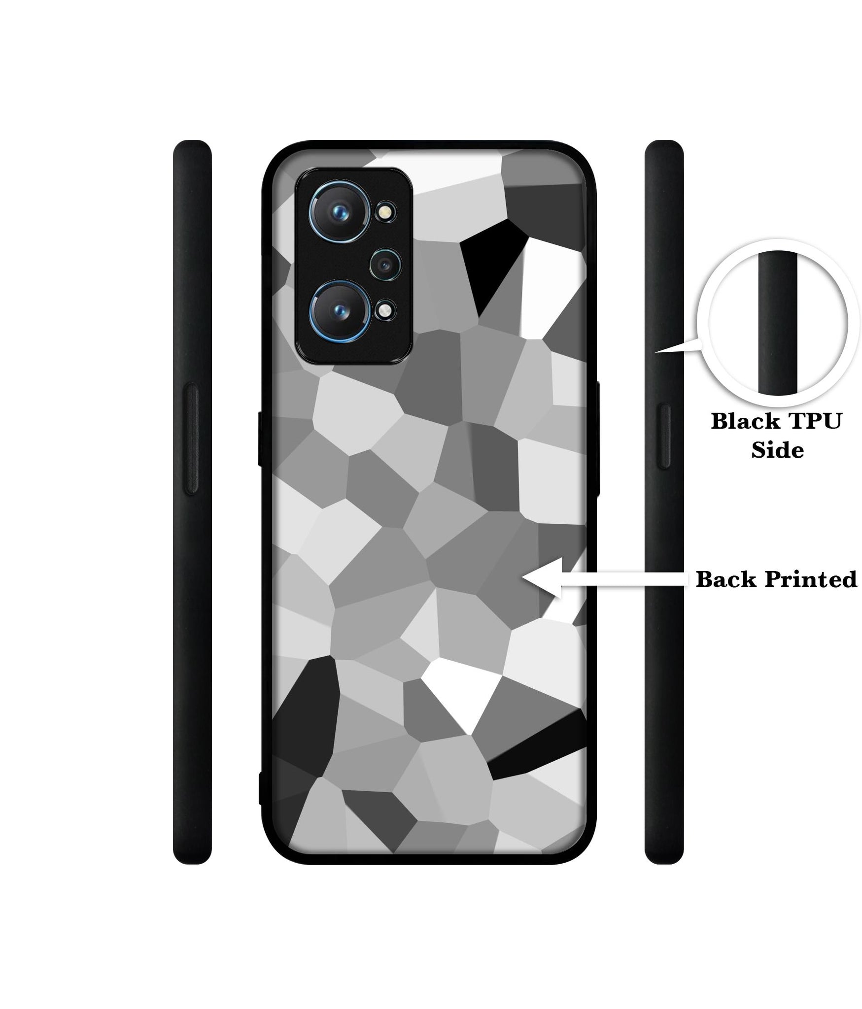Black & White Mathematical Shape Design Designer 2D Printed Back Case Cover for Realme GT Neo 2 5G / GT 2 5G