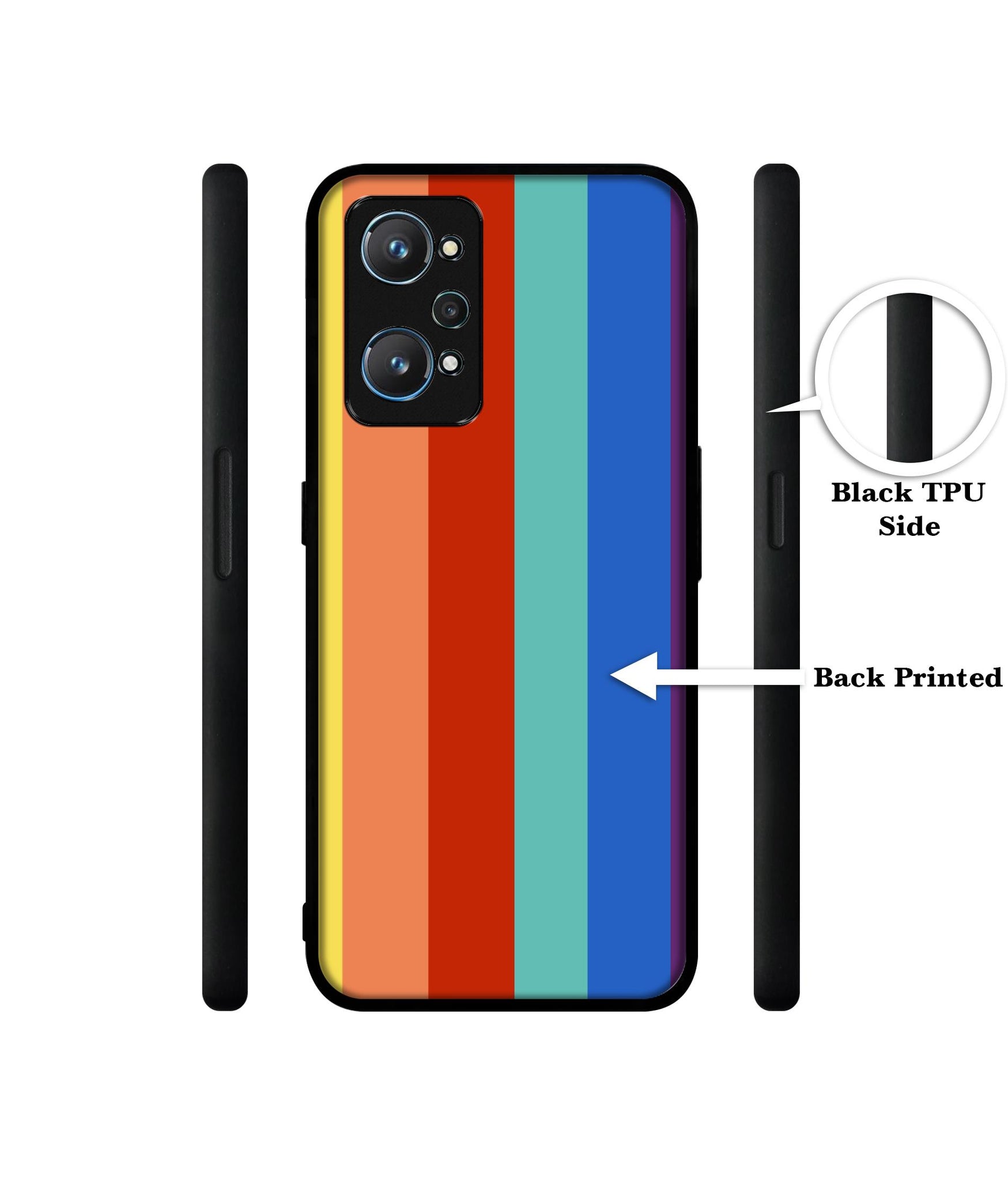 Rainbow Colors Design Designer 2D Printed Back Case Cover for Realme GT Neo 2 5G / GT 2 5G