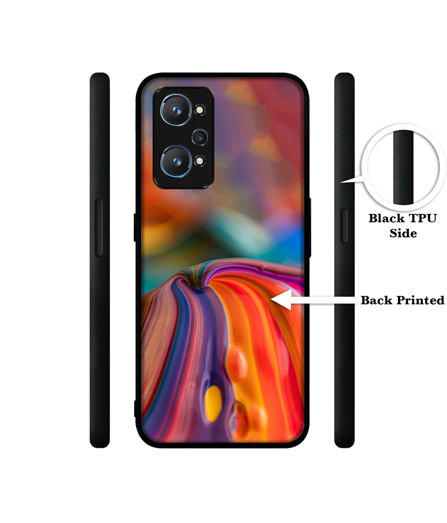 Rainbow Colors Designer 2D Printed Back Case Cover for Realme GT Neo 2 5G / GT 2 5G