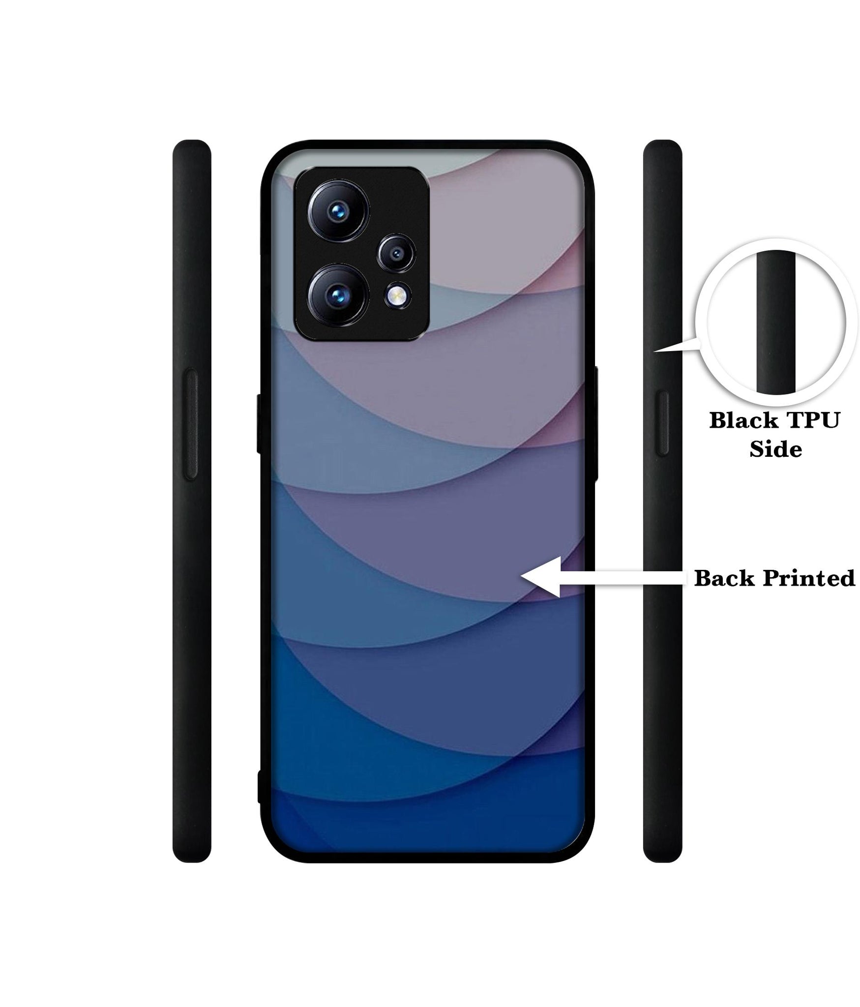 Waves Pattern Print Design Designer 2D Printed Back Case Cover for Realme Narzo 50 Pro 5G