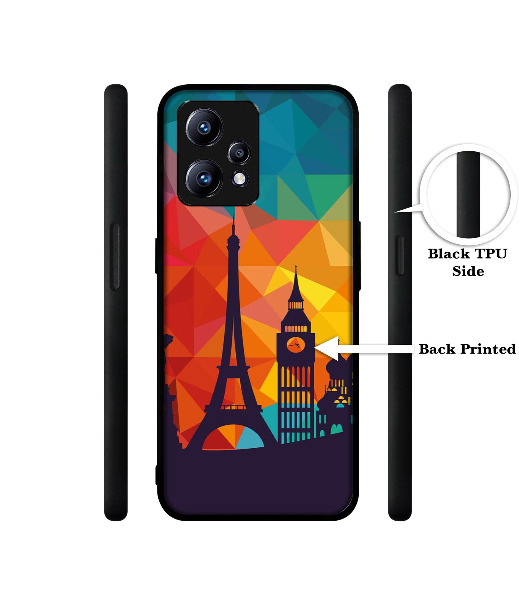 Colored Paris Design Designer 2D Printed Back Case Cover for Realme Narzo 50 Pro 5G