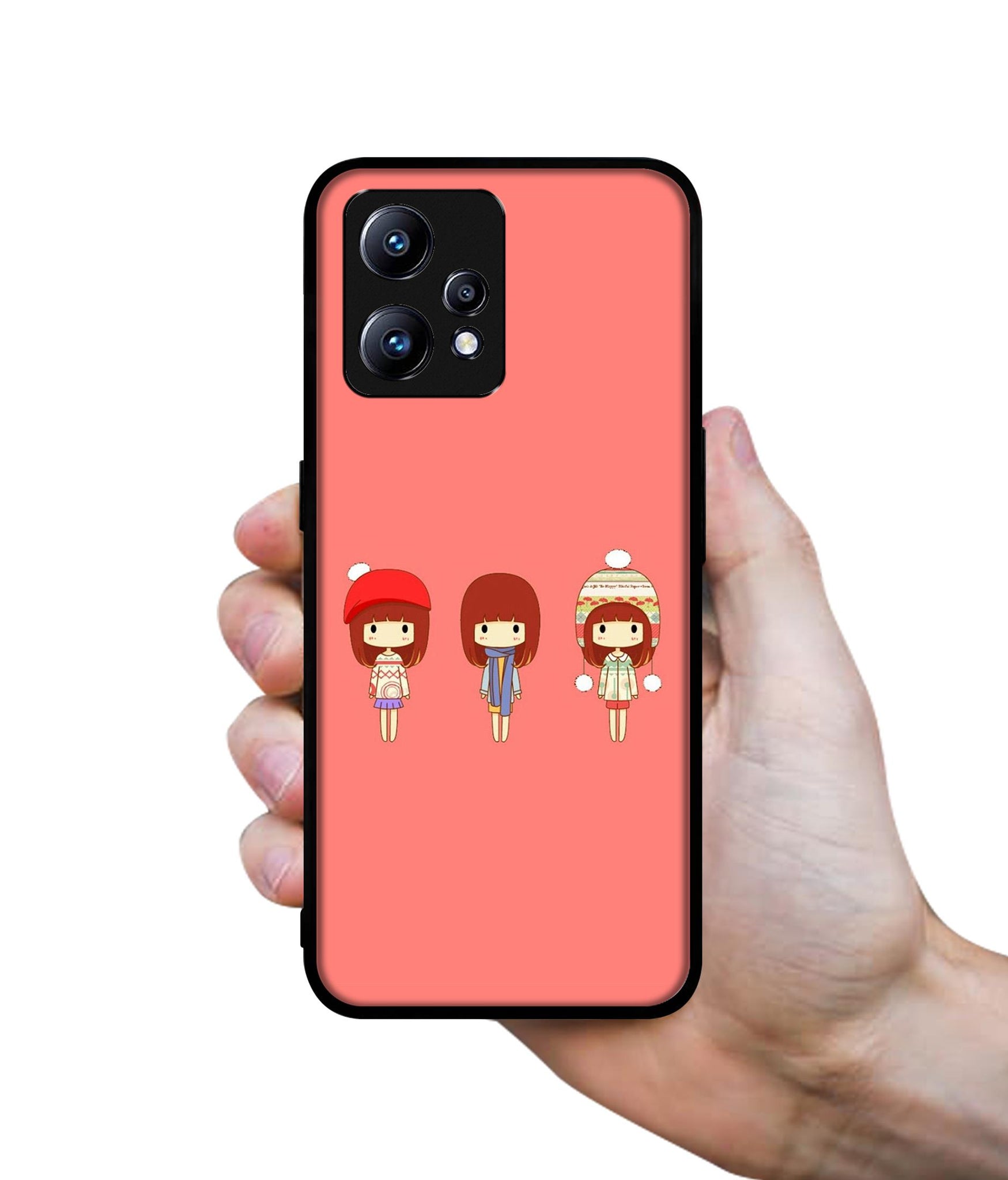 Cute Girls Design Designer 2D Printed Back Case Cover for Realme Narzo 50 Pro 5G