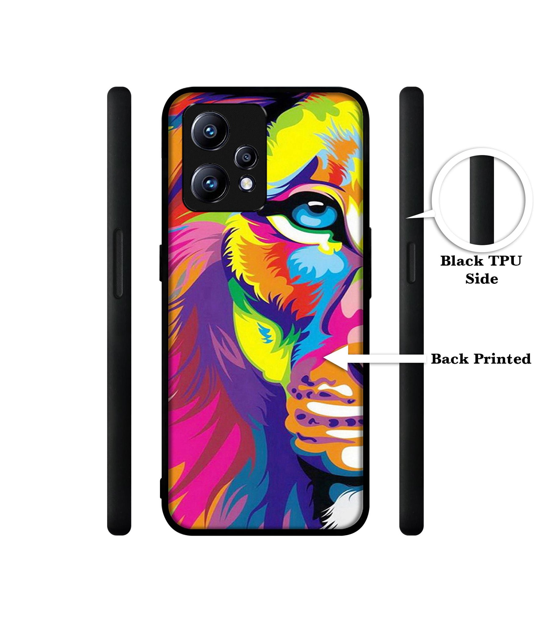 Lion Design Designer 2D Printed Back Case Cover for Realme Narzo 50 Pro 5G