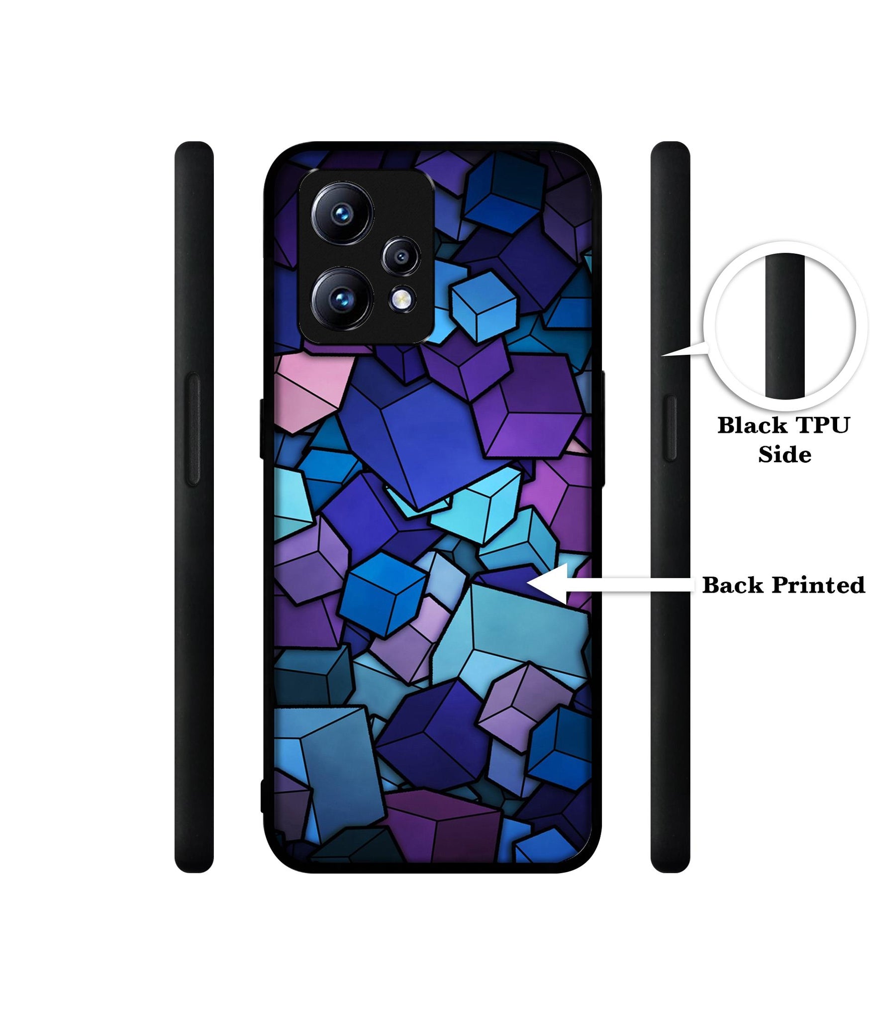 Color Box Design Designer 2D Printed Back Case Cover for Realme Narzo 50 Pro 5G