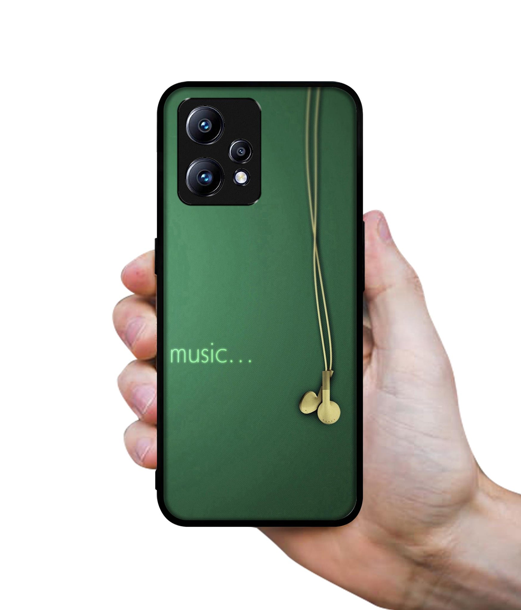 Headphone Music Design Designer 2D Printed Back Case Cover for Realme Narzo 50 Pro 5G