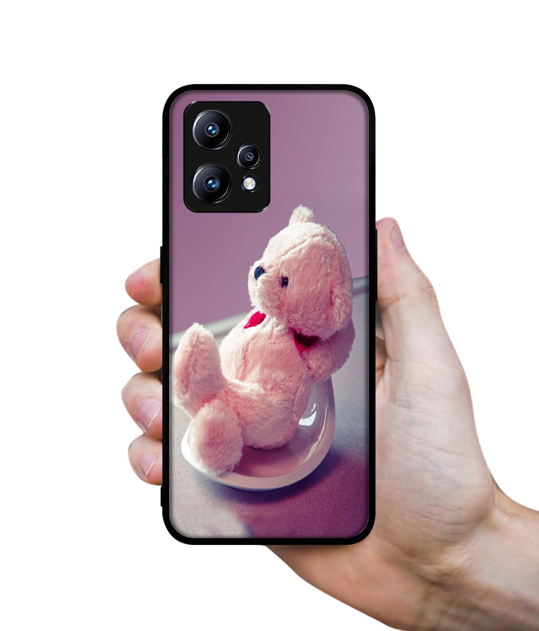 Cute Teddy Bear Design Designer 2D Printed Back Case Cover for Realme Narzo 50 Pro 5G