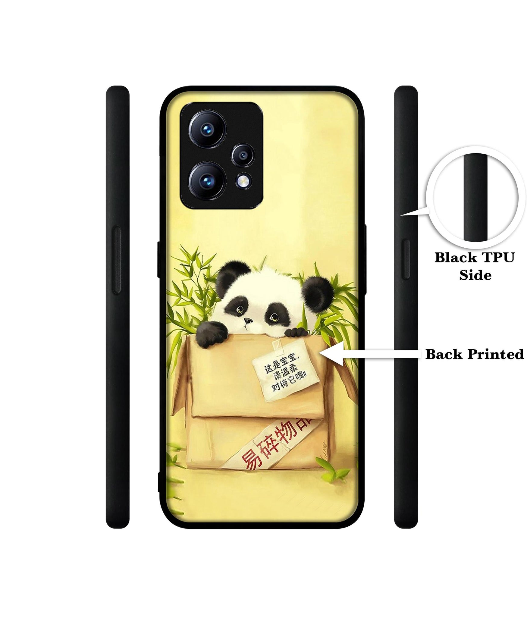 Panda In Box Design Designer 2D Printed Back Case Cover for Realme Narzo 50 Pro 5G