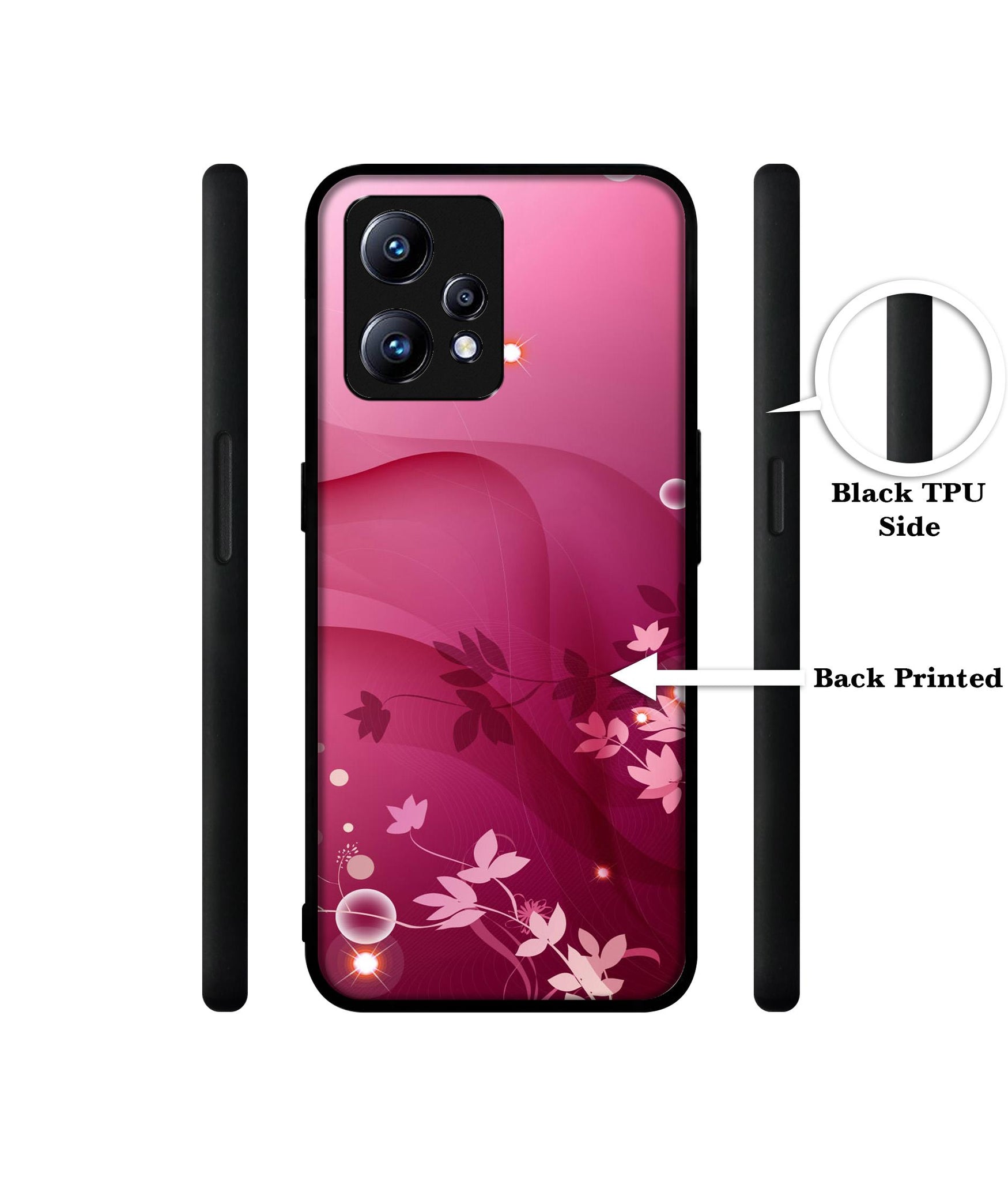 Pink Abstract Design Designer 2D Printed Back Case Cover for Realme Narzo 50 Pro 5G