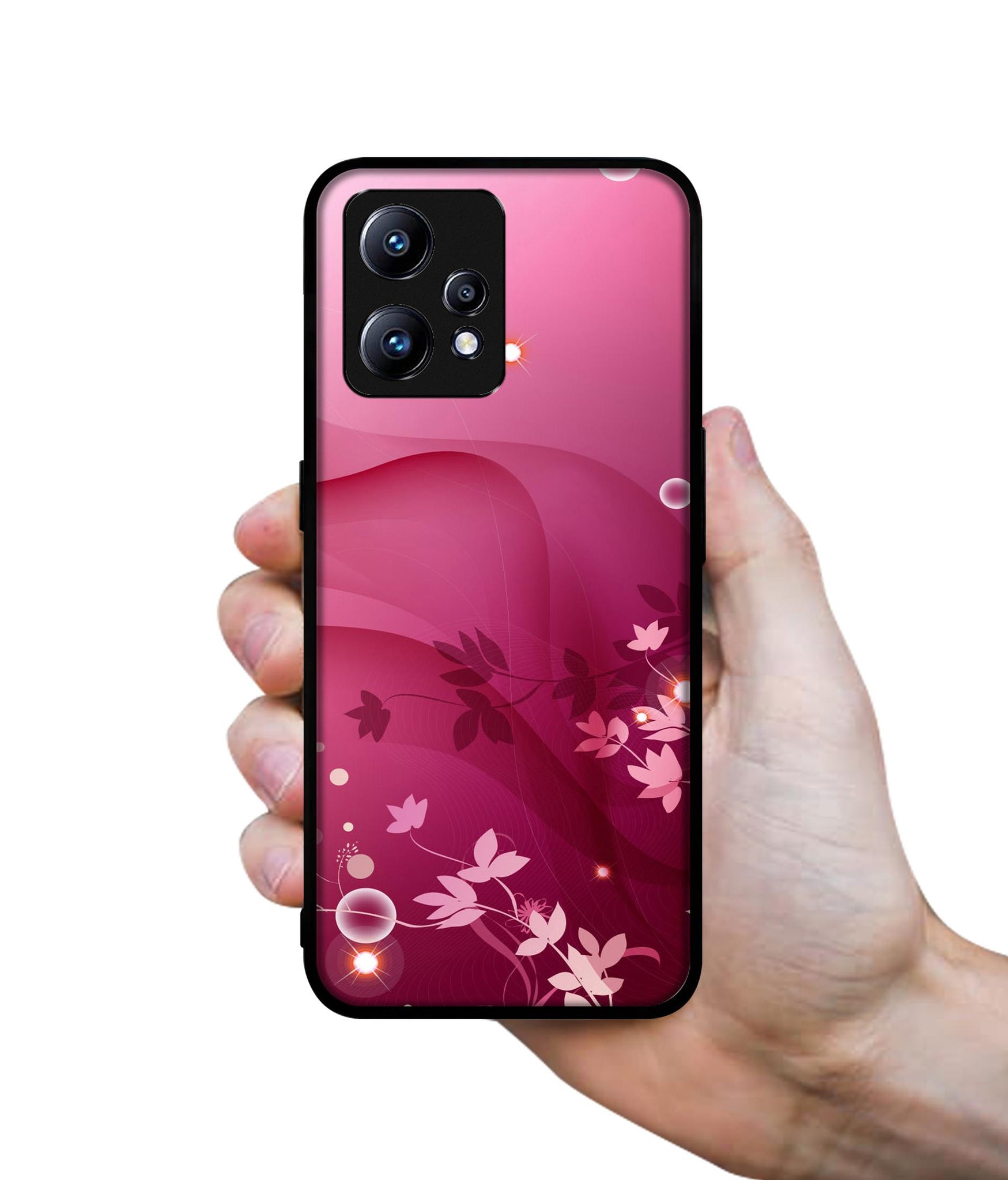 Pink Abstract Design Designer 2D Printed Back Case Cover for Realme Narzo 50 Pro 5G