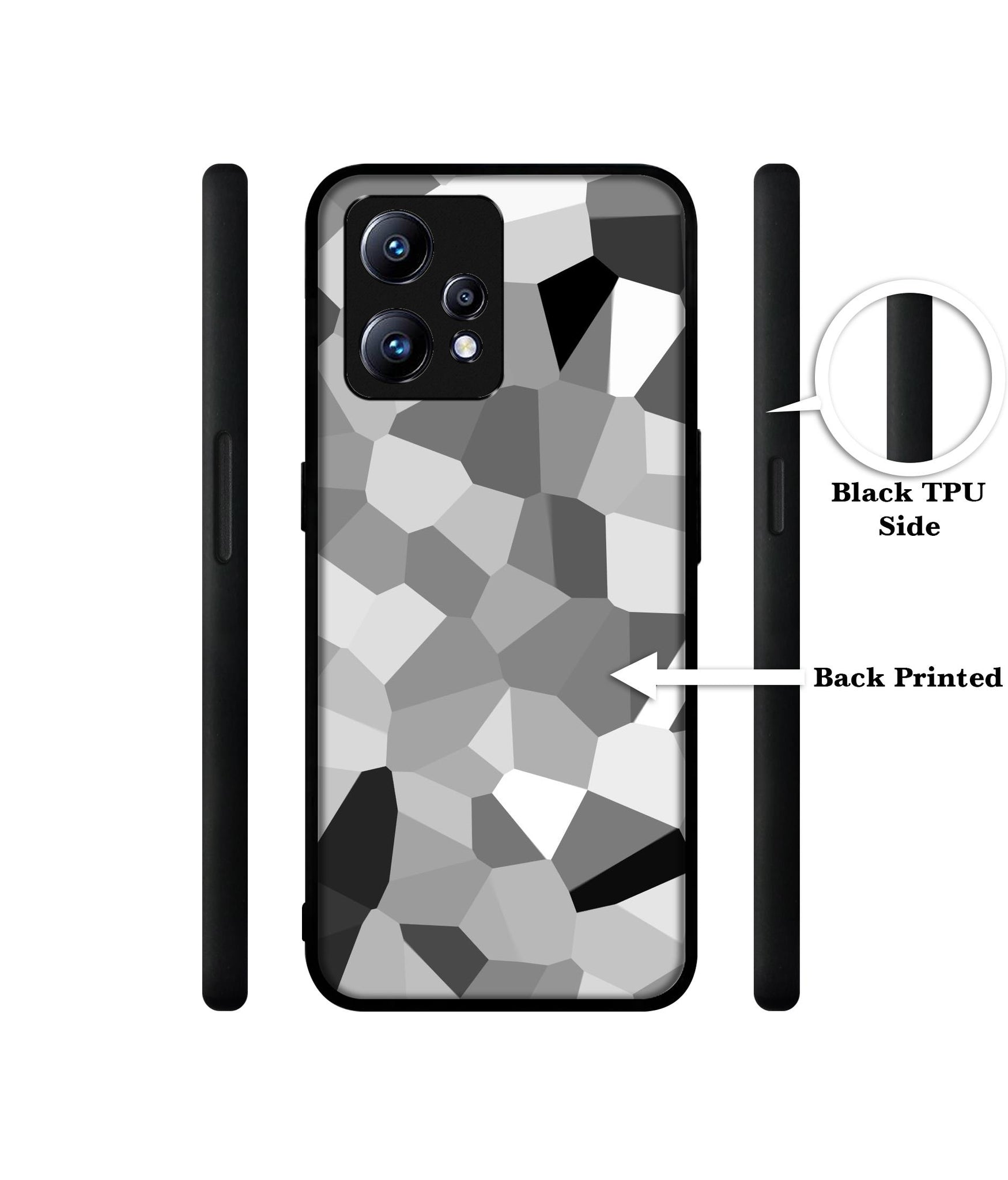 Black & White Mathematical Shape Design Designer 2D Printed Back Case Cover for Realme Narzo 50 Pro 5G